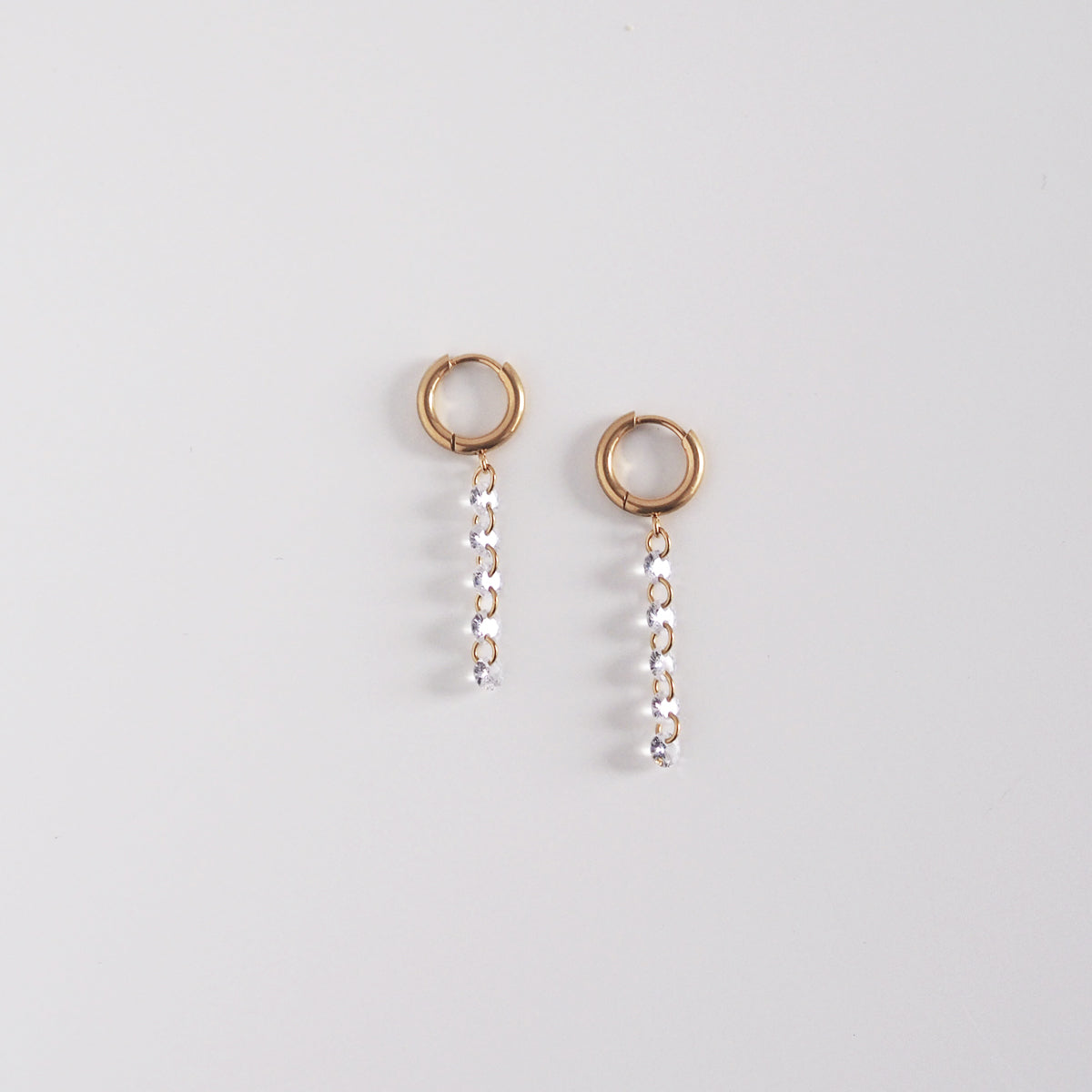 Harlow Cubic Zirconia Drop Earrings - éclater jewellery