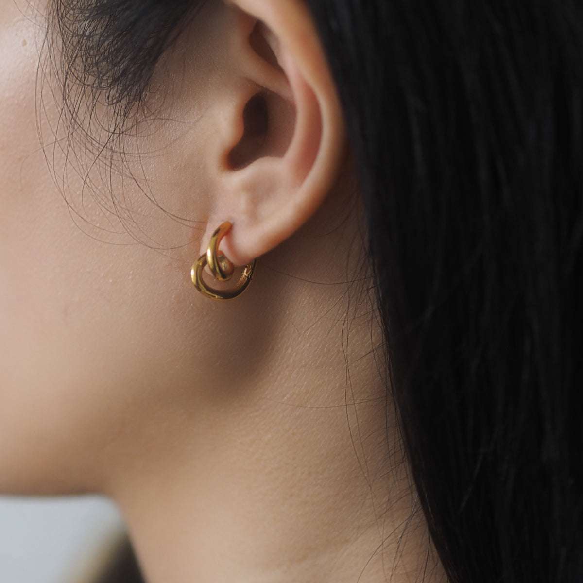 Snail Hoop Earrings