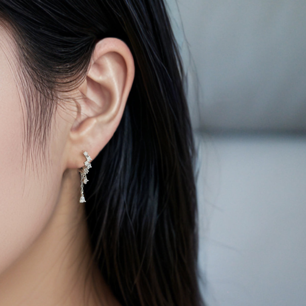 Sophie Teardrop Tassel Earrings