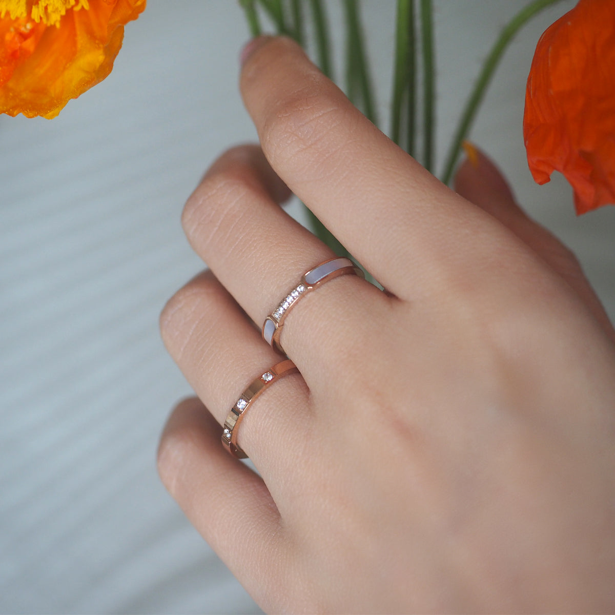 Cyndi Crystal Shell Ring - éclater jewellery