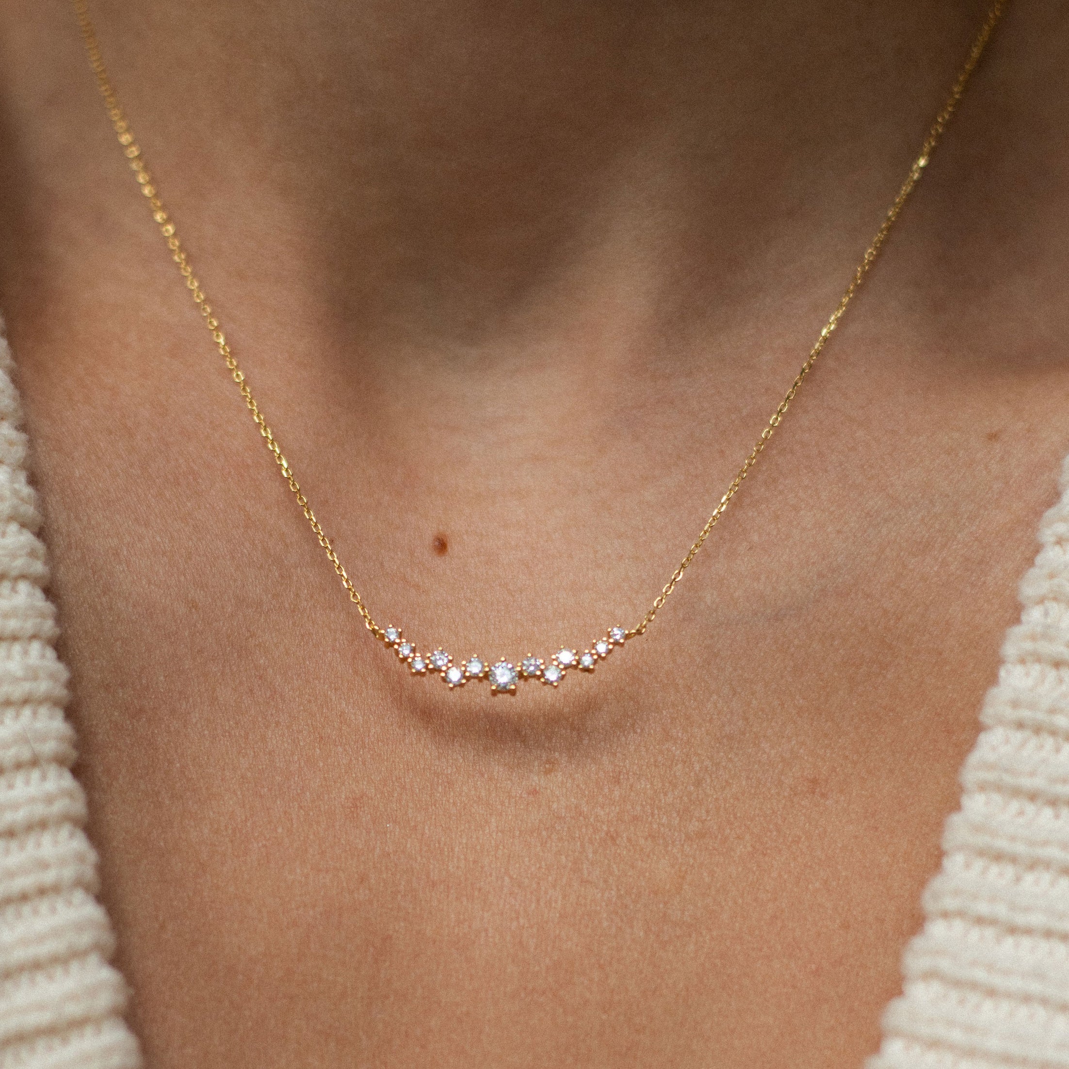 Belvia Cubic Zirconia Necklace - éclater jewellery