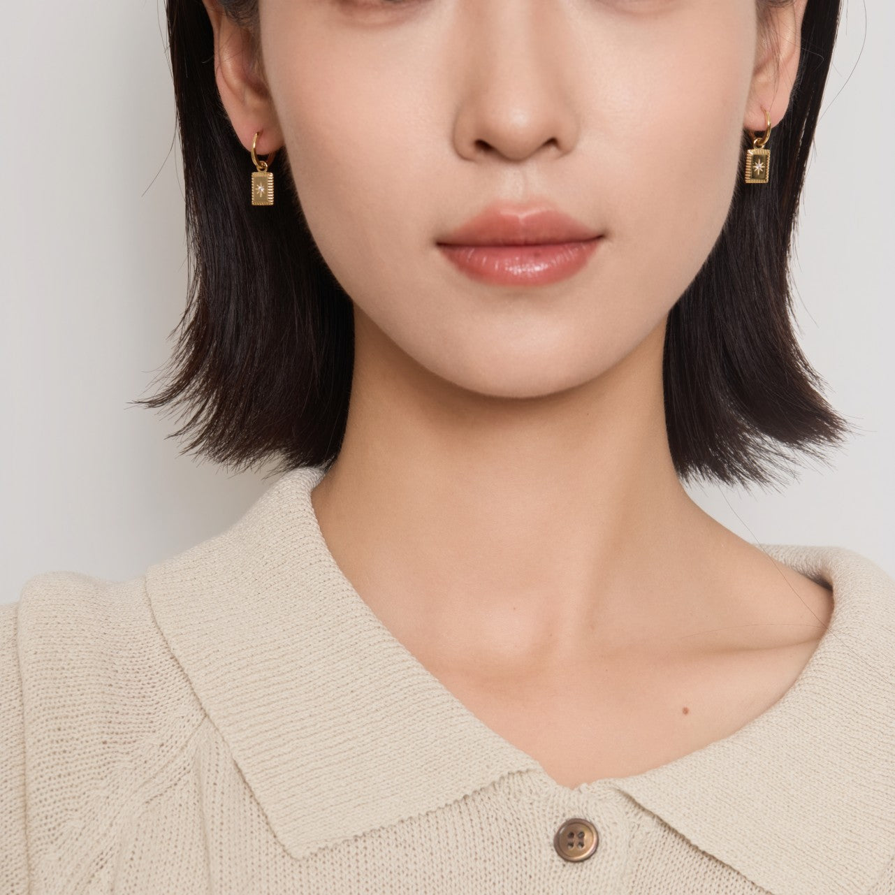 Caryl Starry Tag Earrings