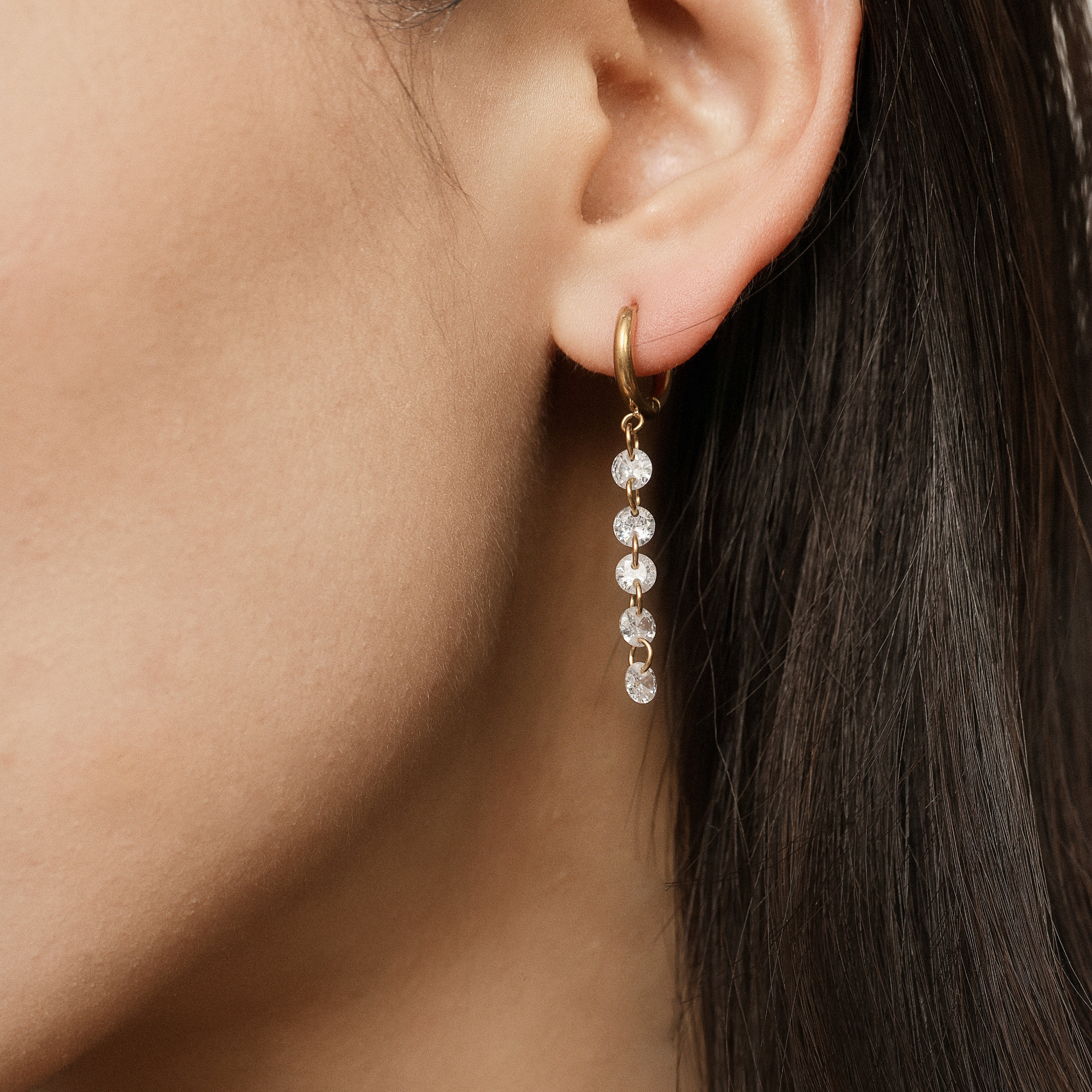 Harlow Cubic Zirconia Drop Earrings