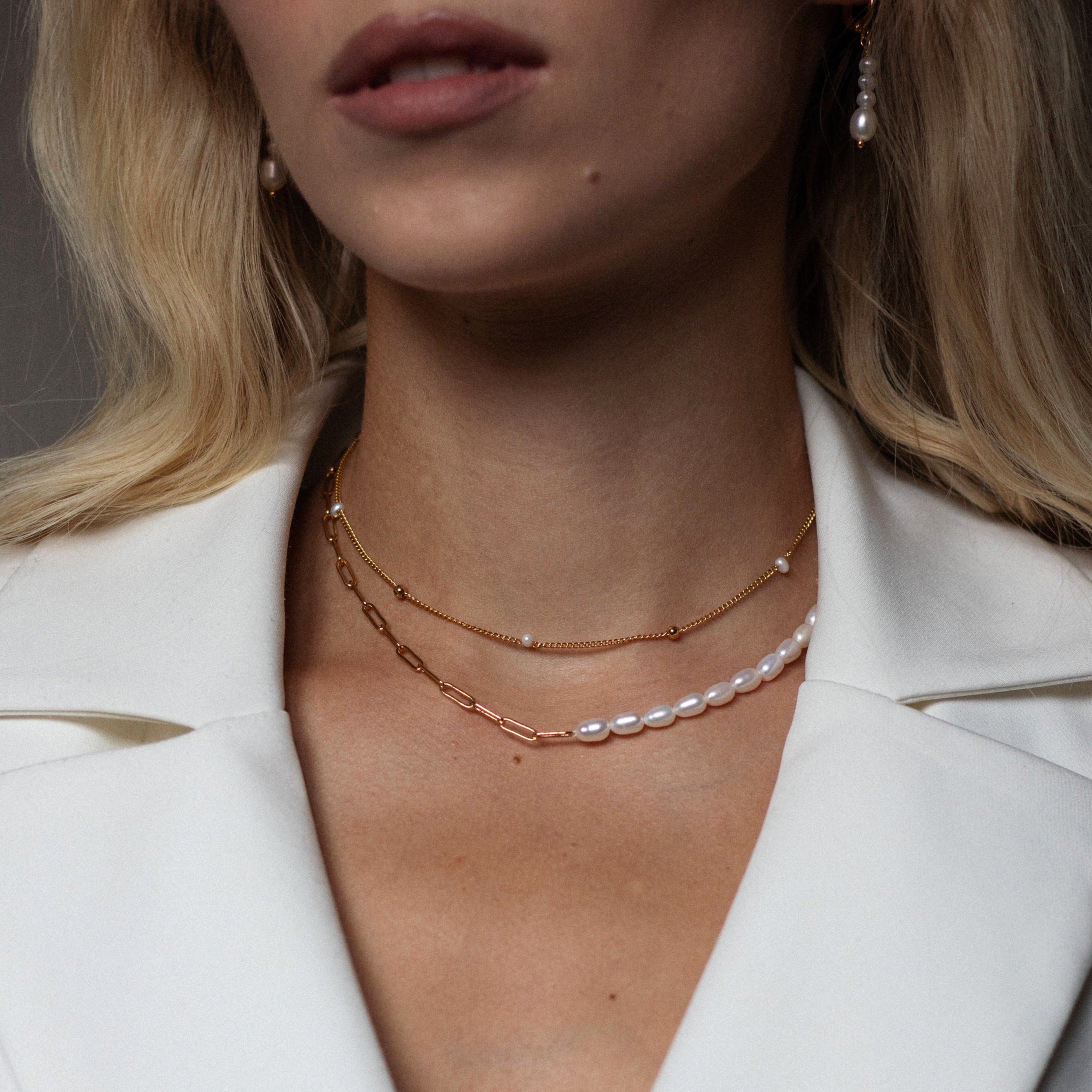 Symone Pearls Balls Necklace
