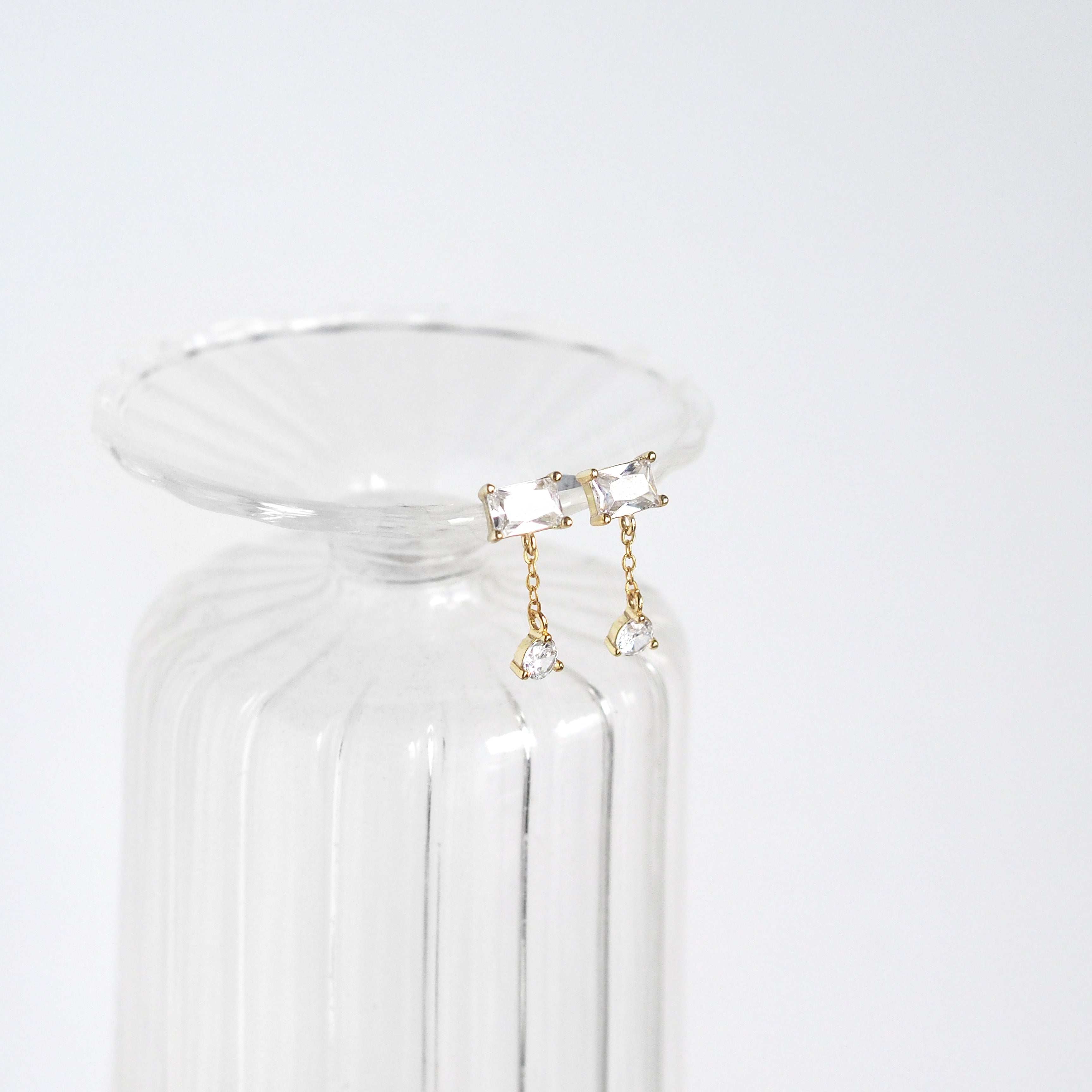 Alaia Cubic Zirconia Drop Earrings