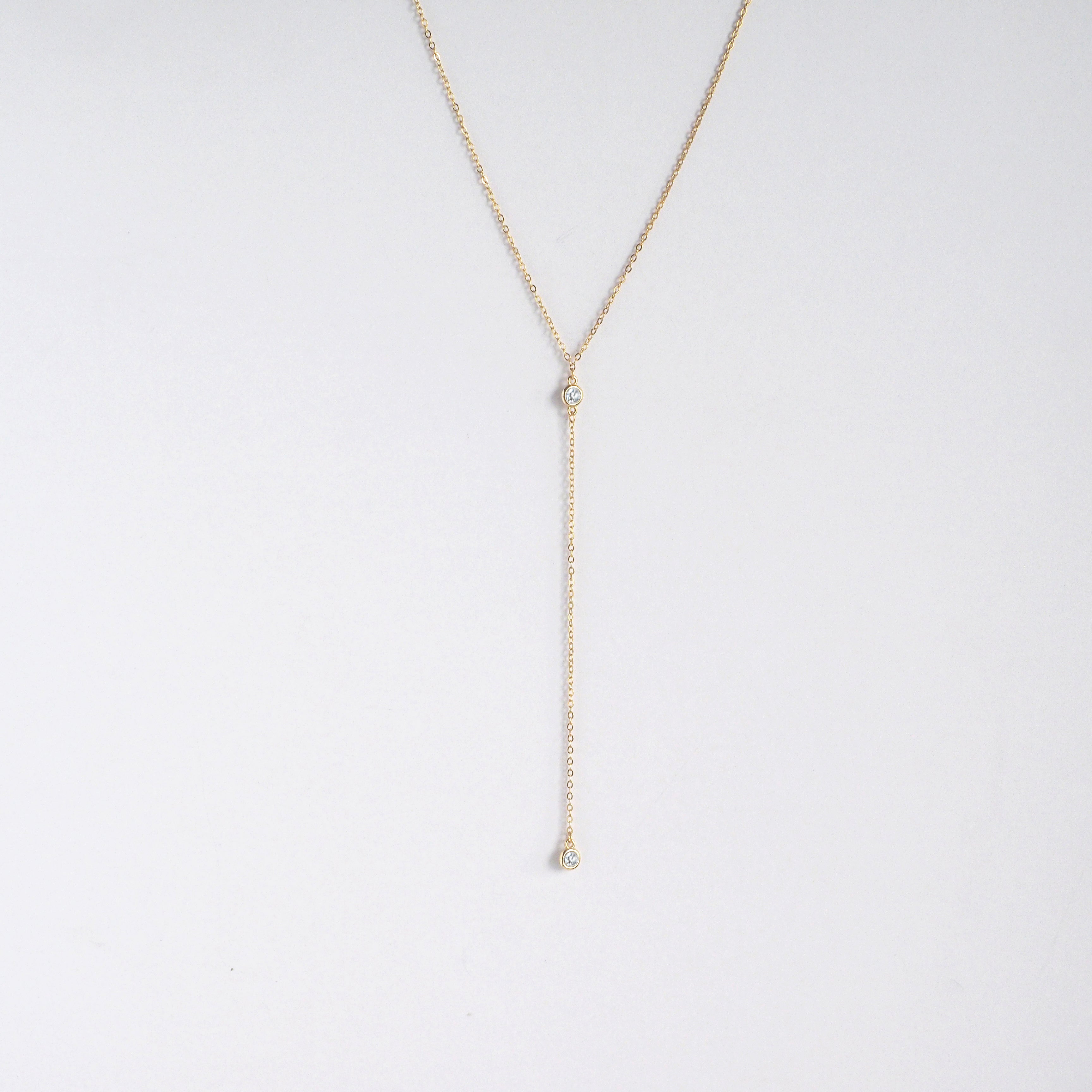 Mackenzie Cubic Zirconia Drop Necklace