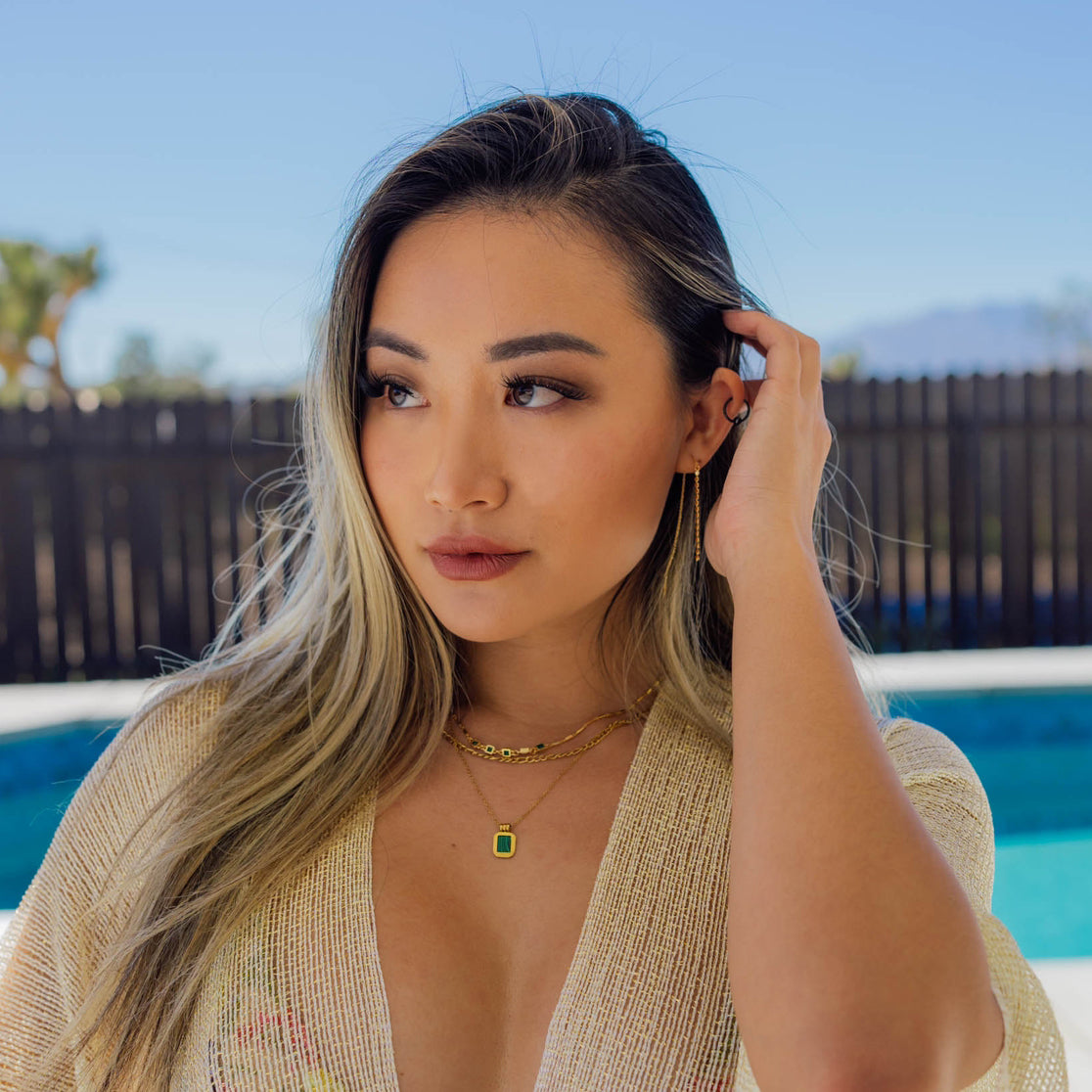 Maiya Little Disc Drop Earrings
