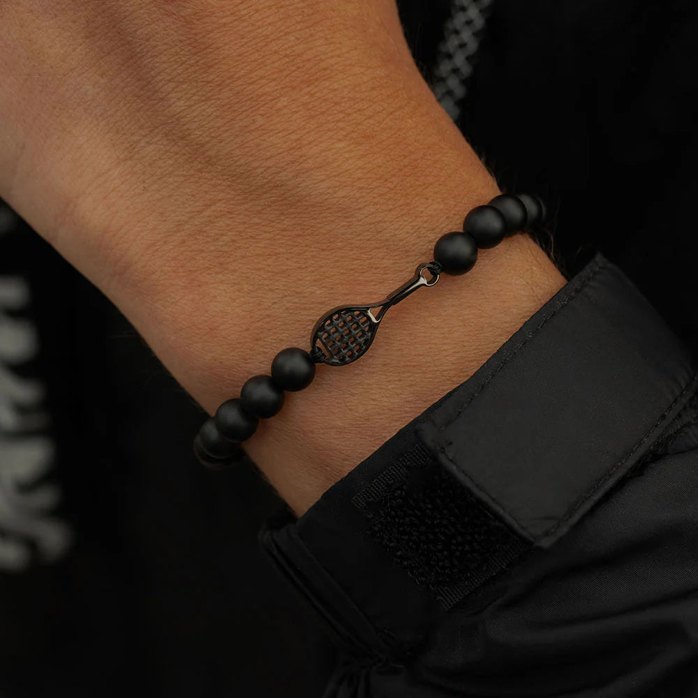 Black Tennis Beaded Bracelet - éclater jewellery