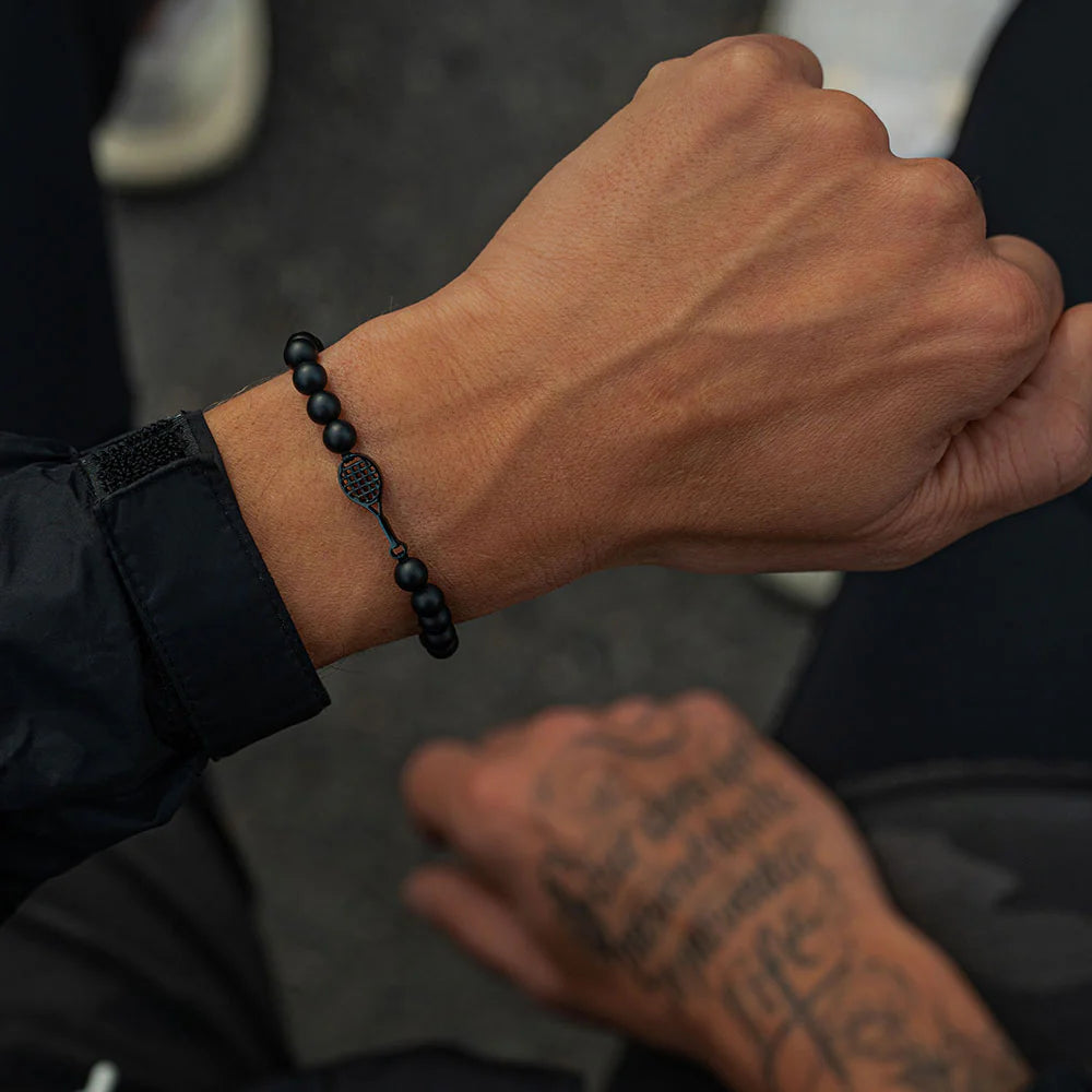 Black Tennis Beaded Bracelet - éclater jewellery
