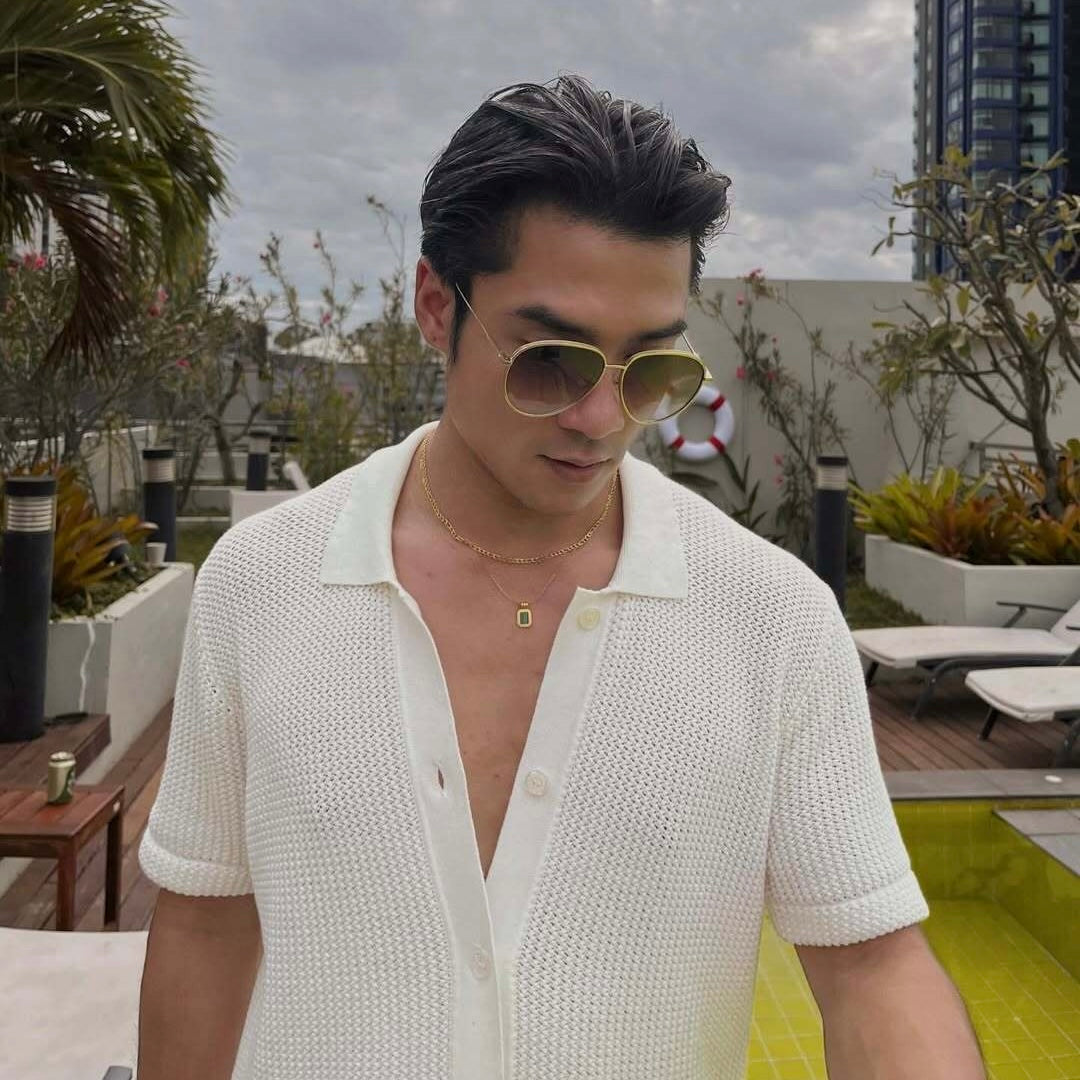 Delphine Double Chain Necklace - Malachite