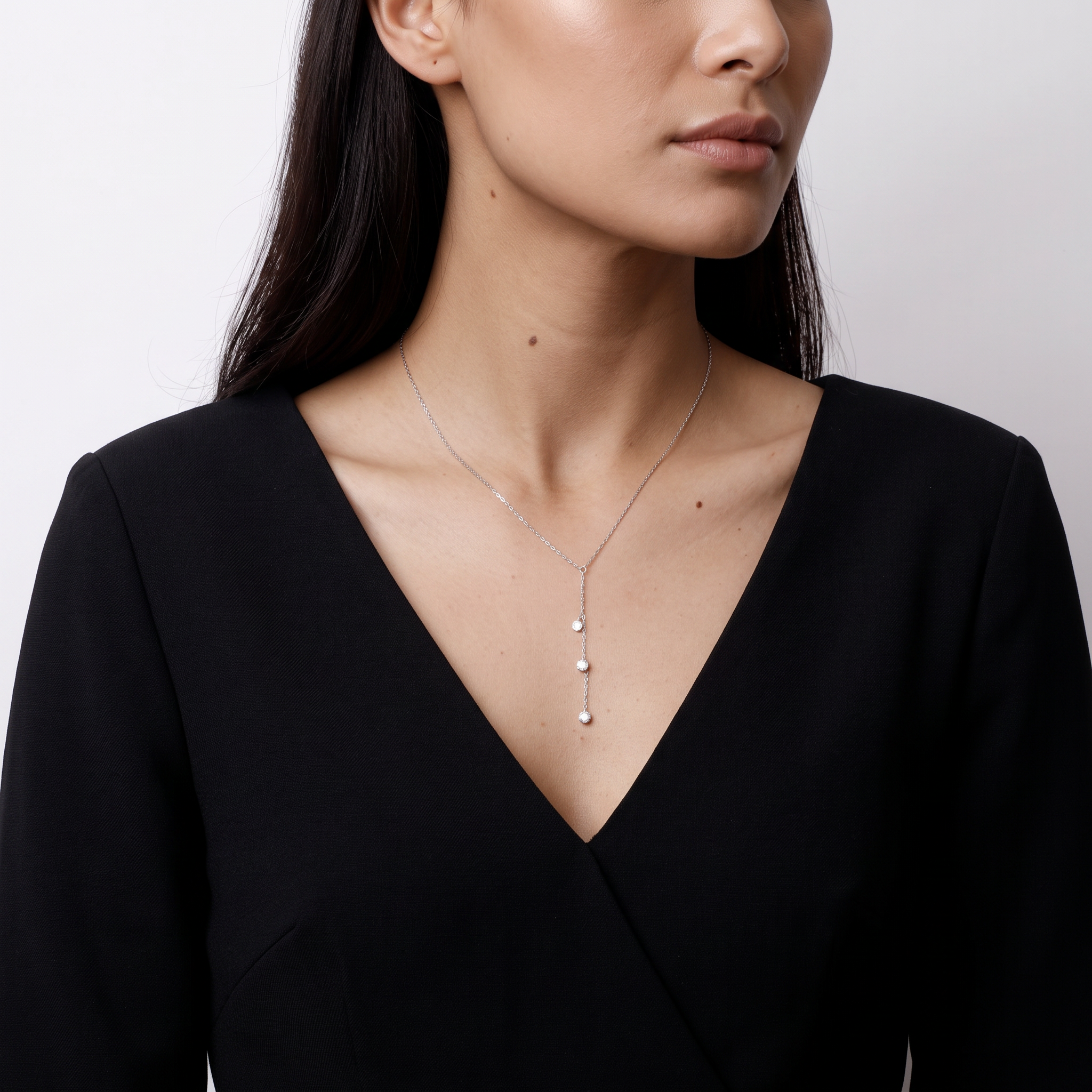 Yadie Zircon Tassel Necklace