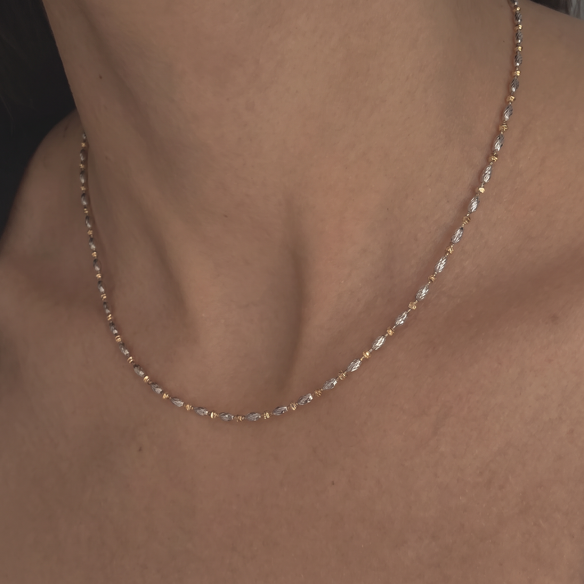 Arabella 2-Tone Beads Necklace