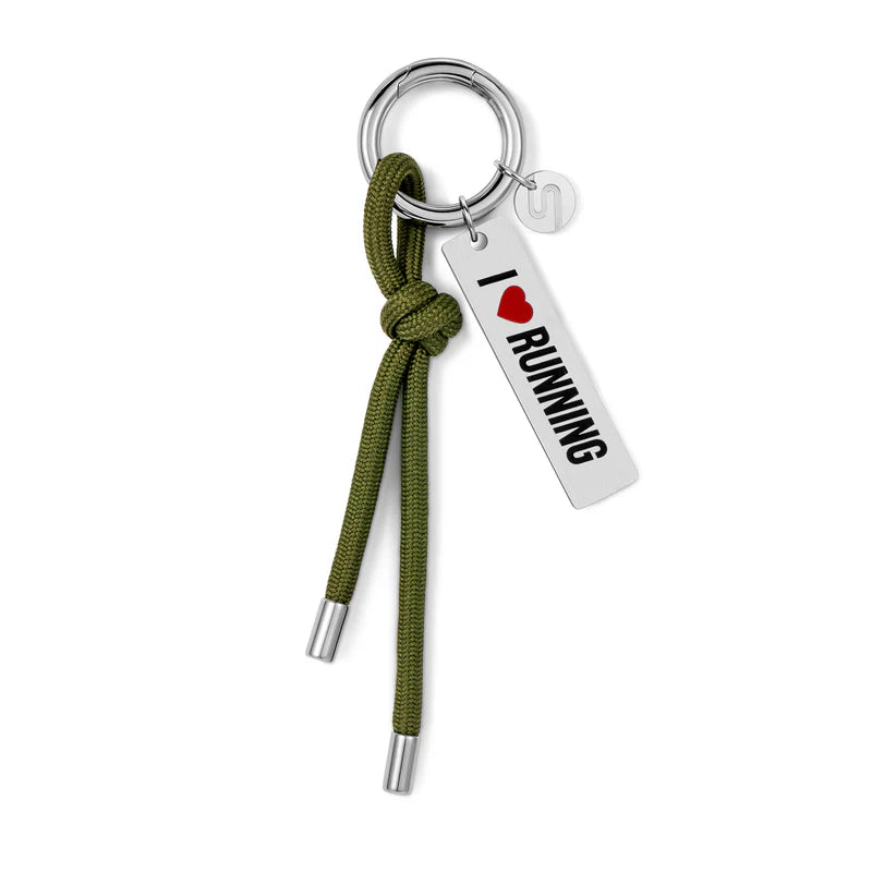 I LOVE RUNNING KEYCHAIN