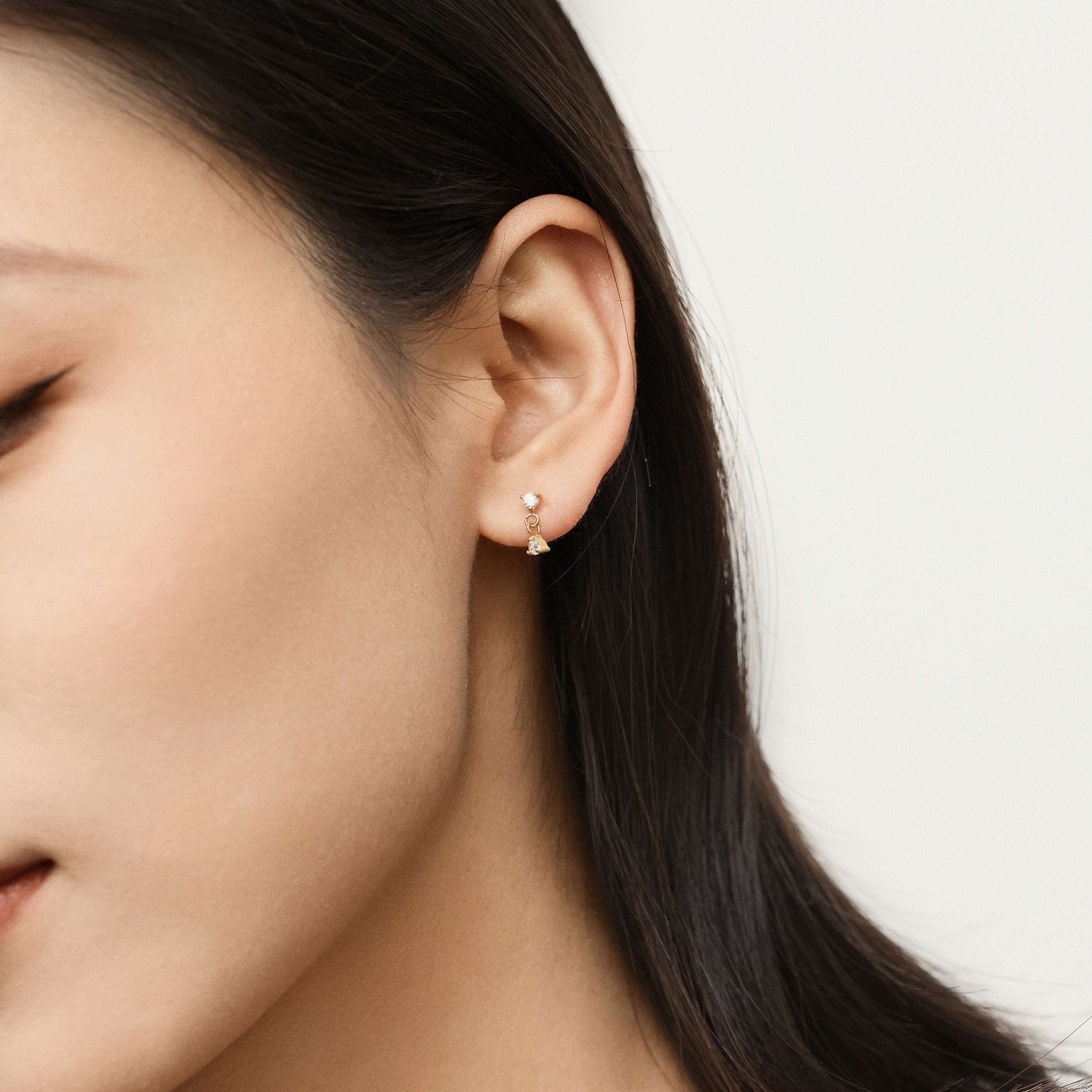 Natasha Drop Cubic Zirconia Earrings