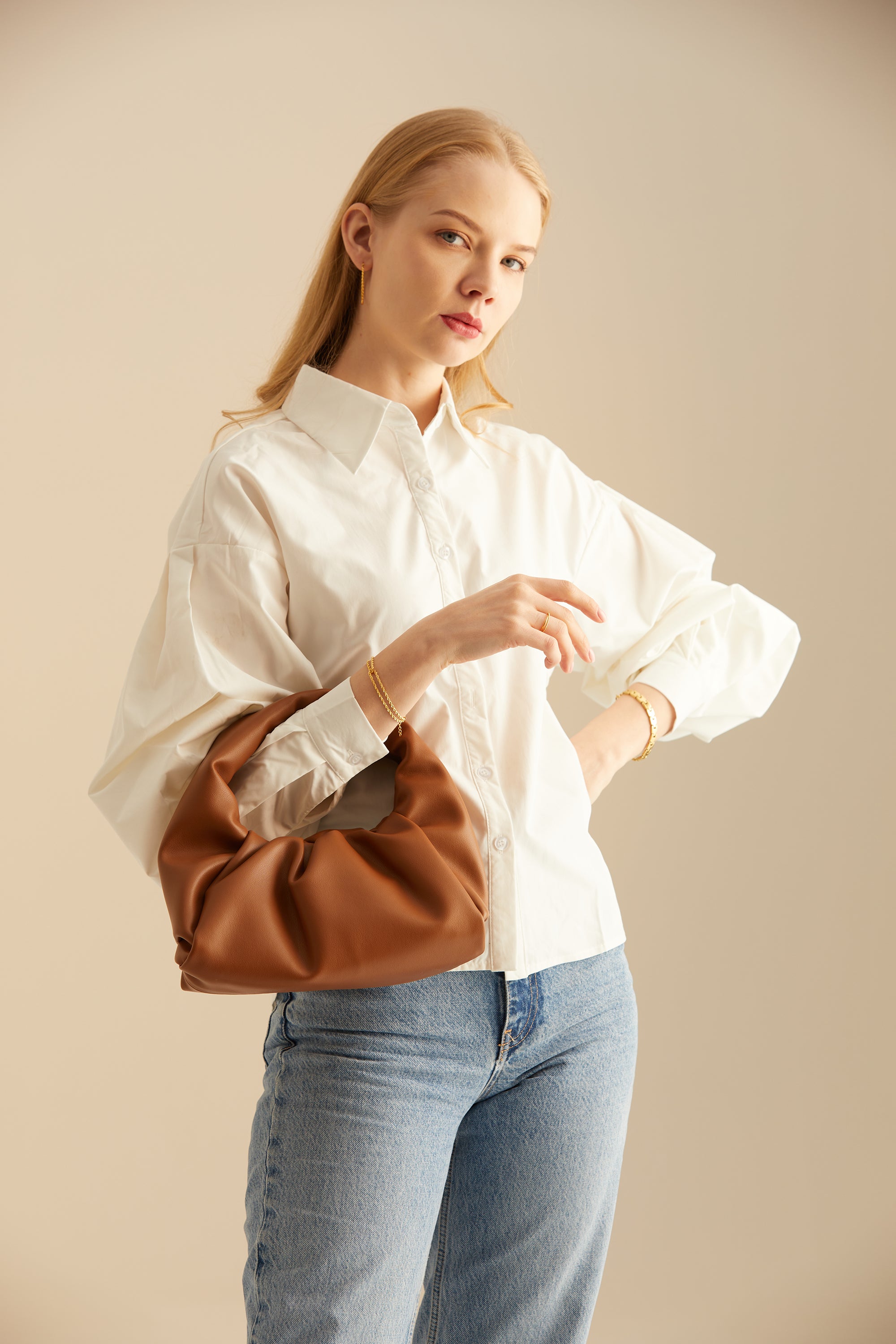 Jodie Handle Bag - Brown - éclater jewellery