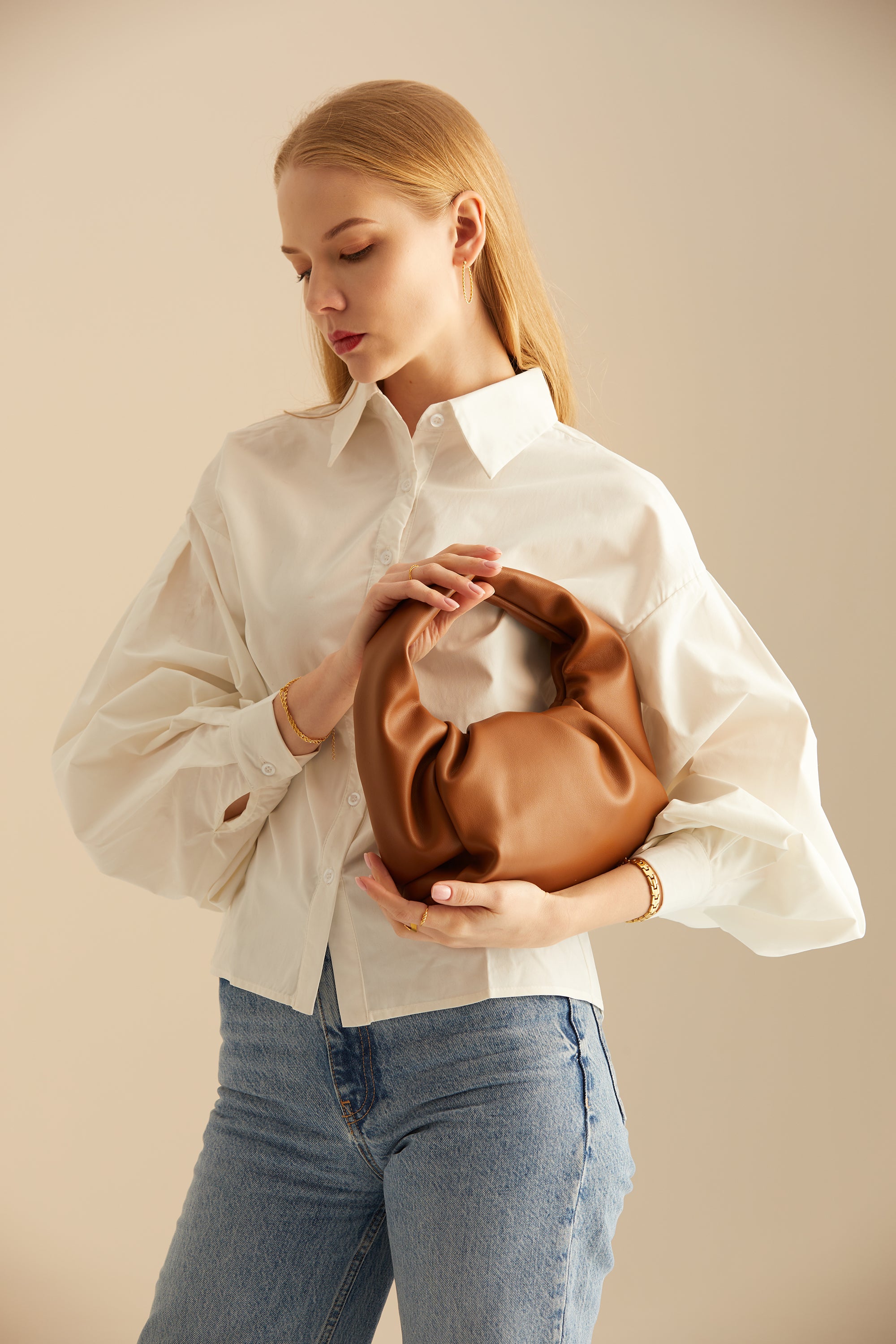Jodie Handle Bag - Brown - éclater jewellery