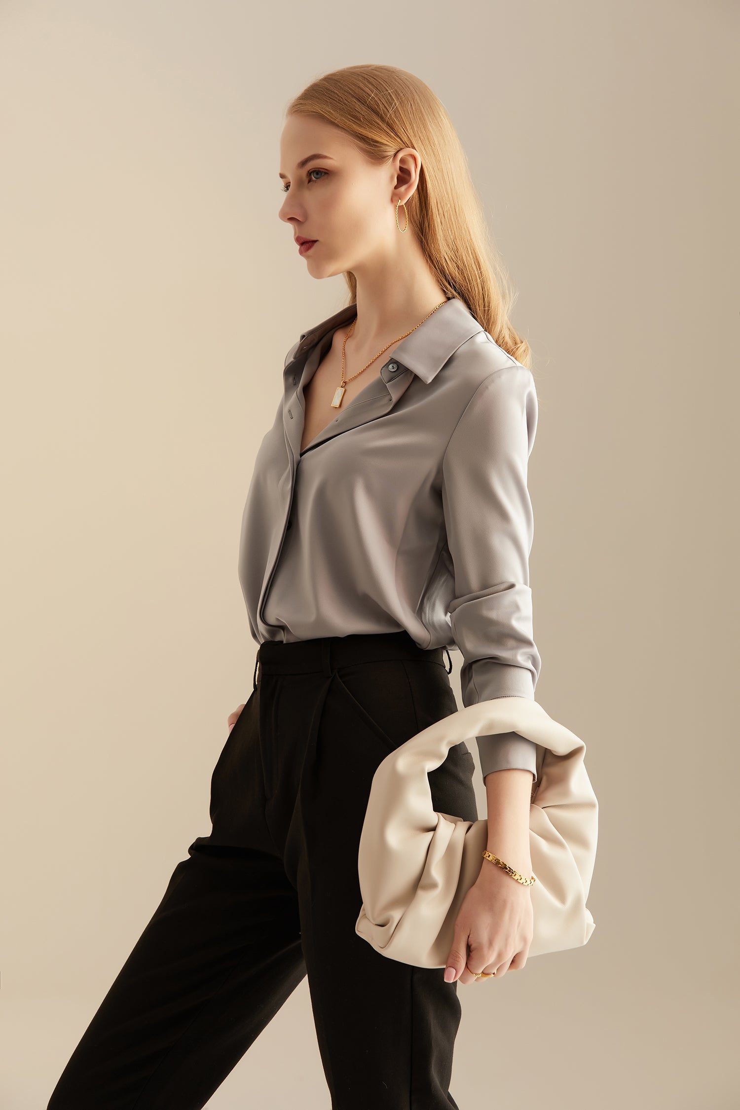 Jodie Handle Bag - Cream - éclater jewellery