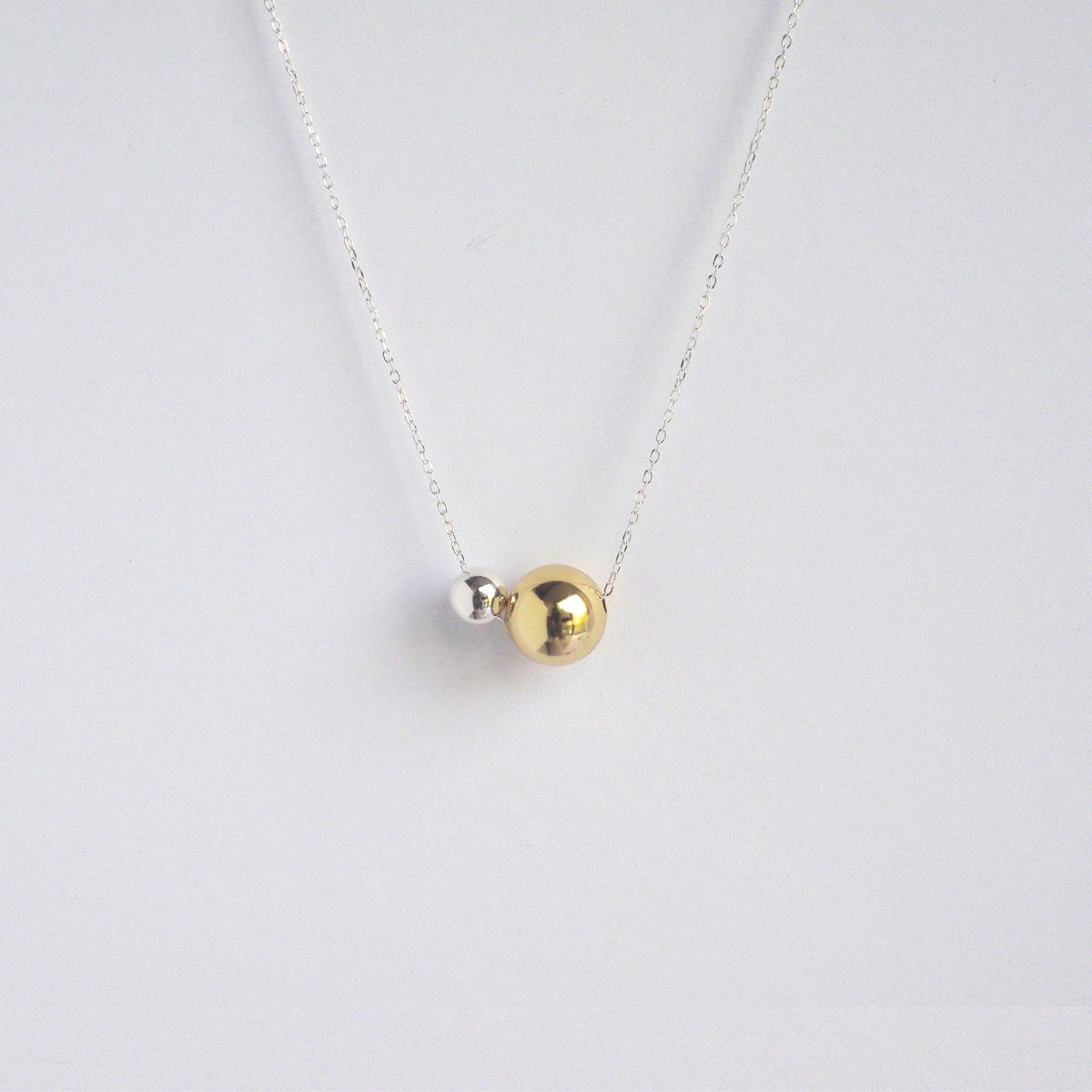 Olisa 2-Tone Ball Necklace