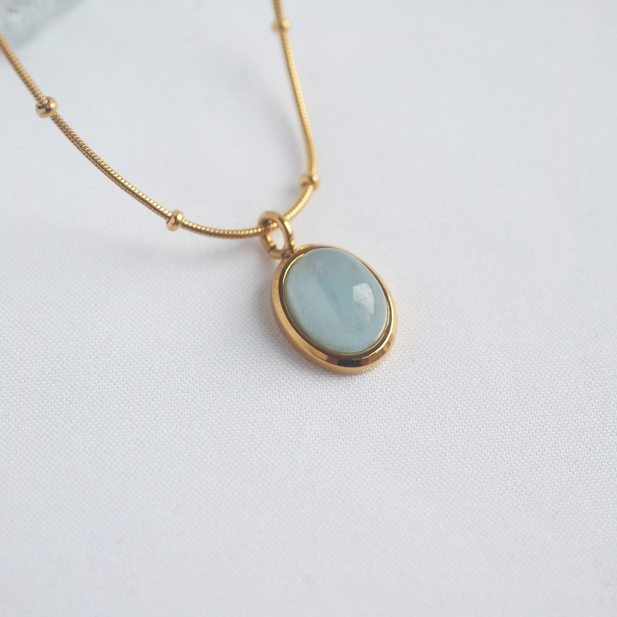 Aquamarine Dotty Necklace