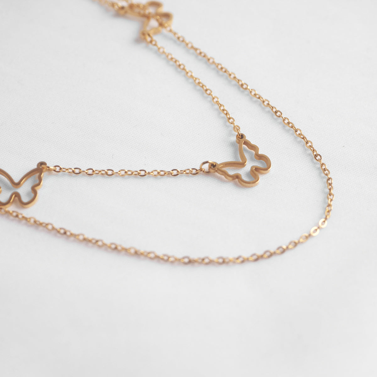 Triple Butterfly Necklace - éclater jewellery