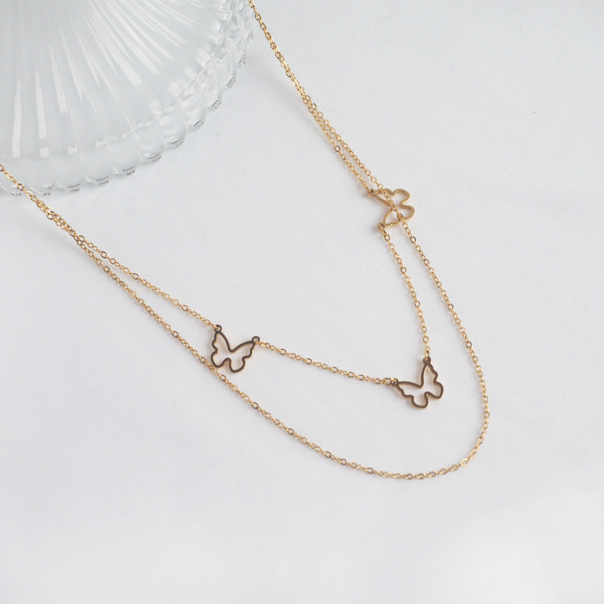 Triple Butterfly Necklace - éclater jewellery