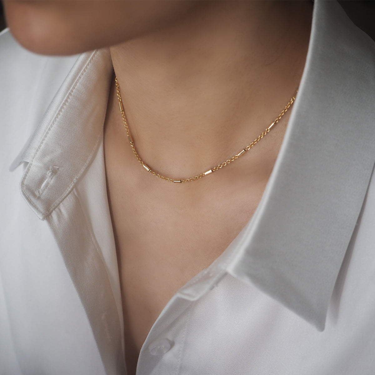 Blondell Drop Hoop Necklace Set