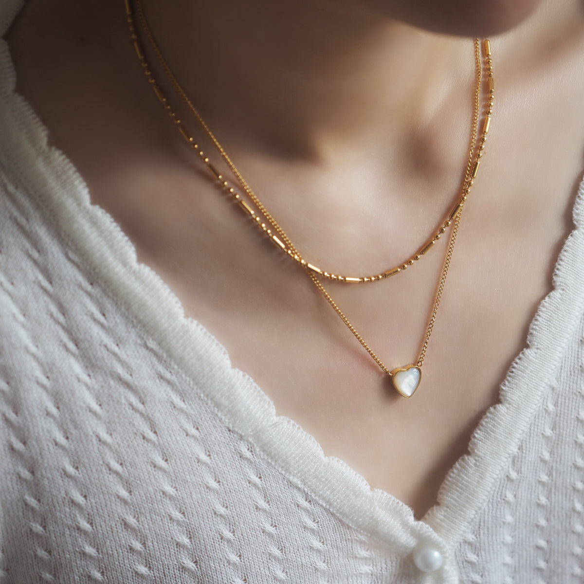 Shell Heart Necklace - éclater jewellery