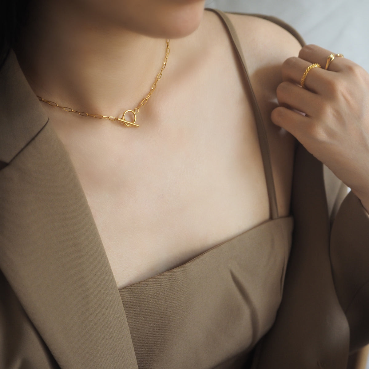 Noémie T-Bar Chain Necklace - éclater jewellery