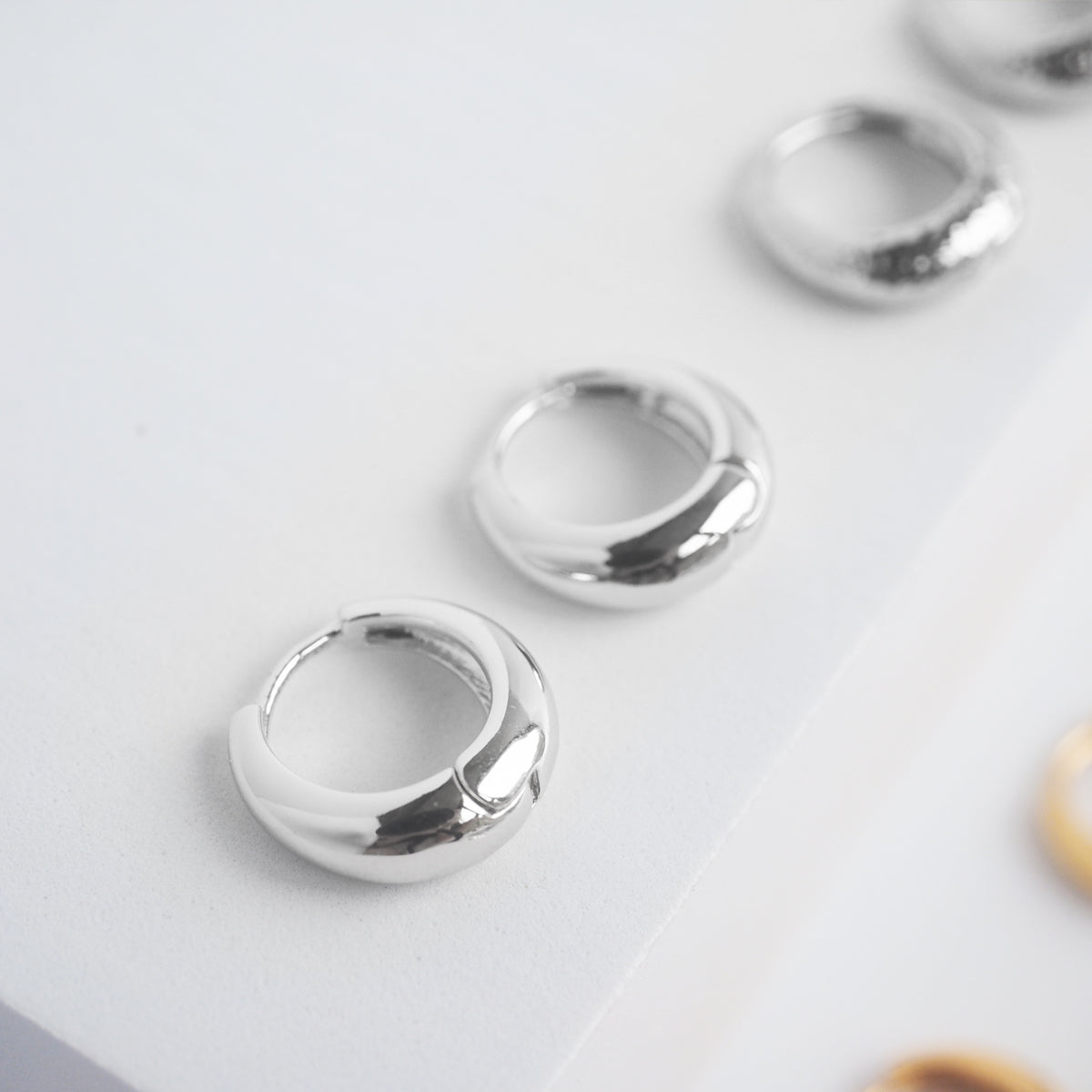 Smooth Hoop Earrings