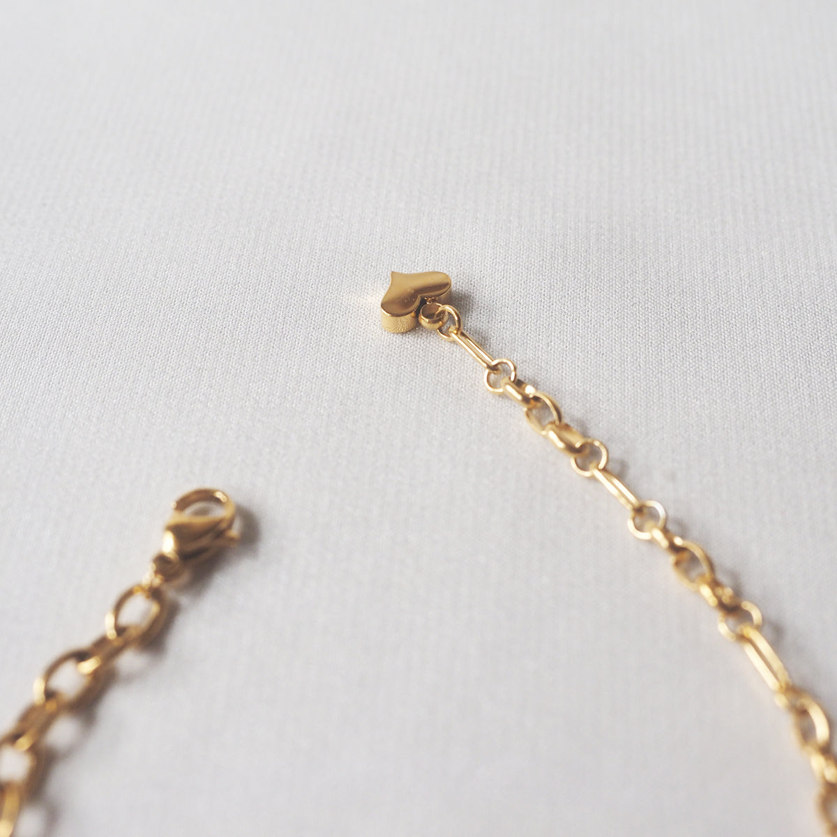 Heart Curved Bar Bracelet