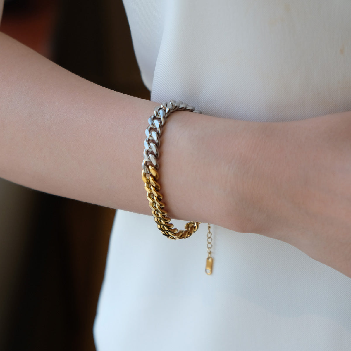 Denisha 2-Tone Bracelet - éclater jewellery