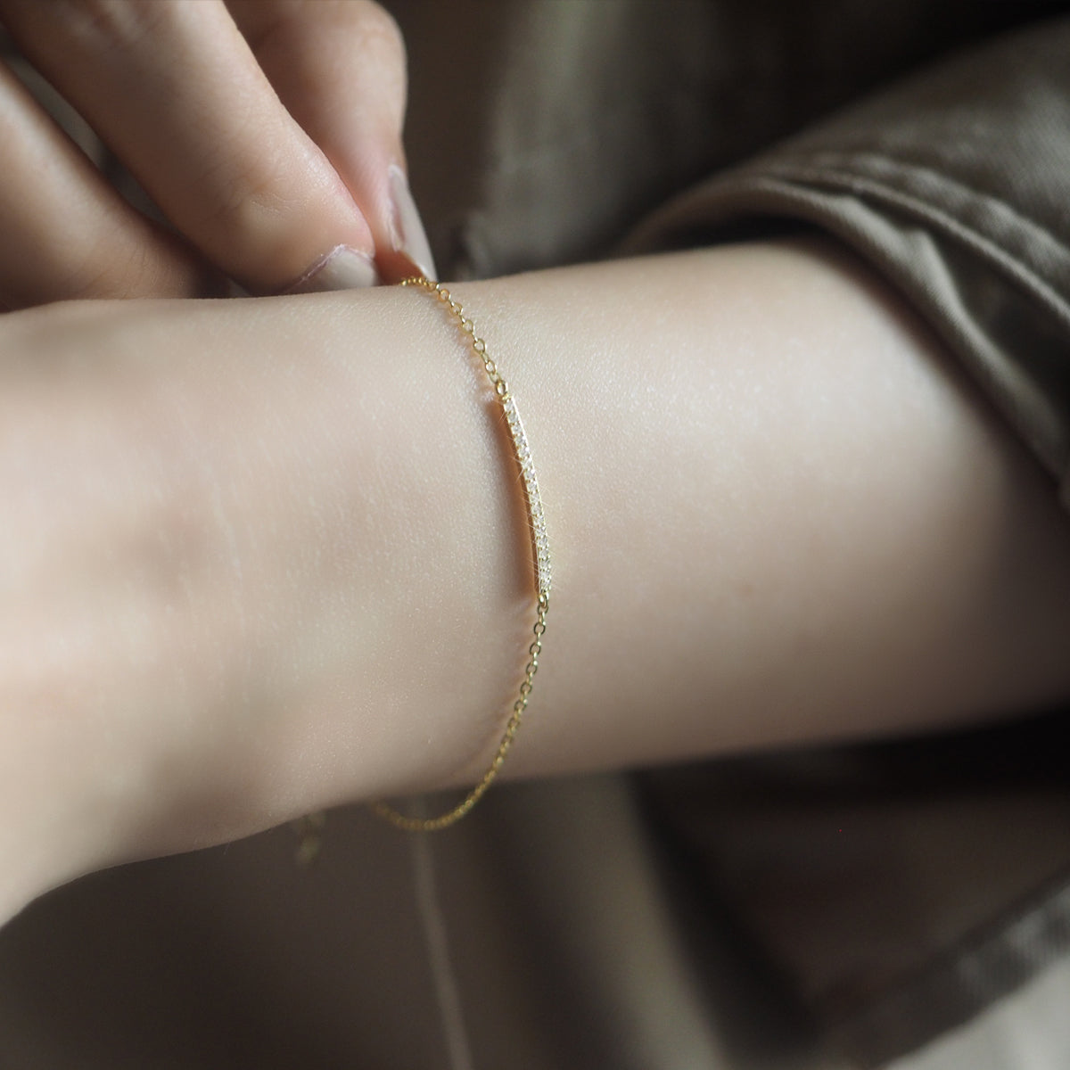 Ninon Zircon Bar Bracelet - éclater jewellery