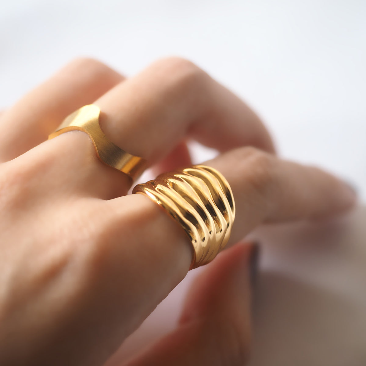 Gemma Wave Ring
