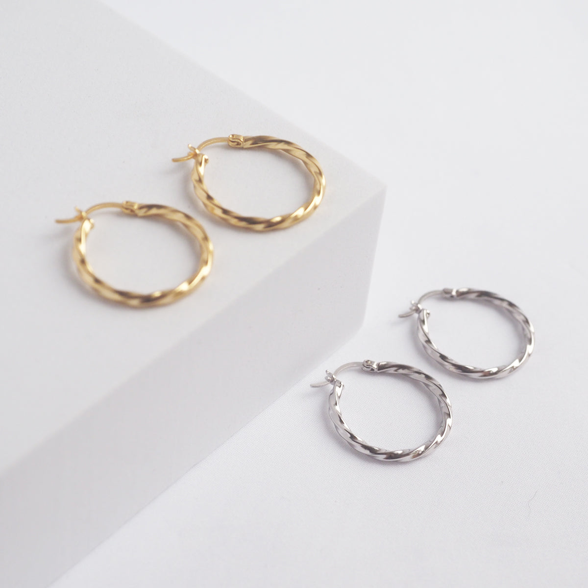 Zuri Twist Hoop Earrings