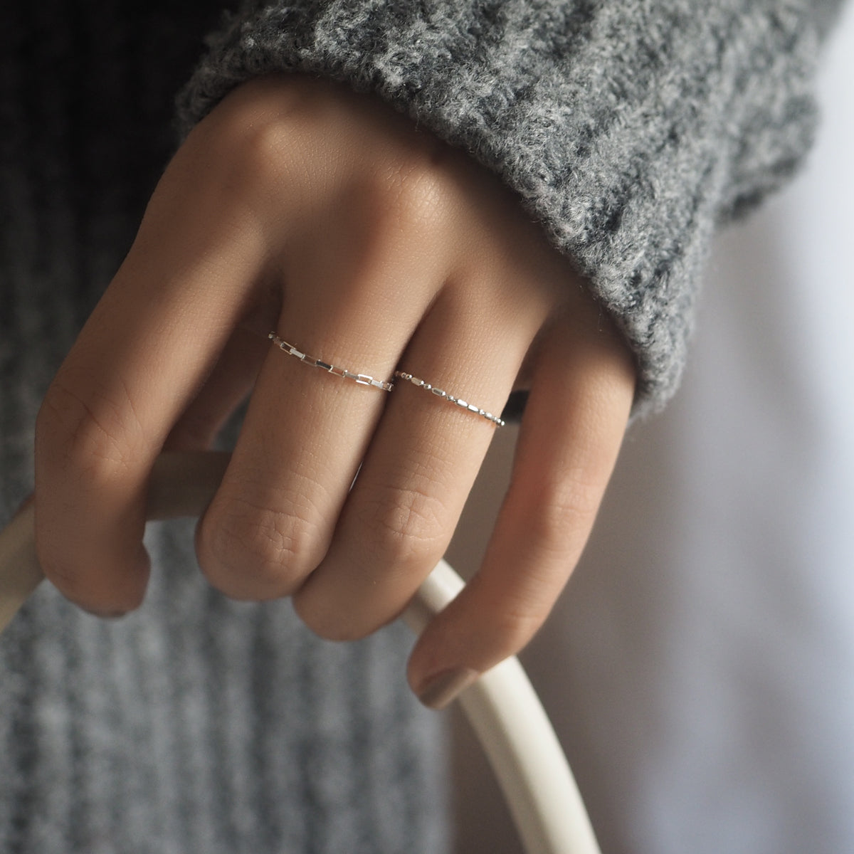 Lacy Box Chain Ring - éclater jewellery