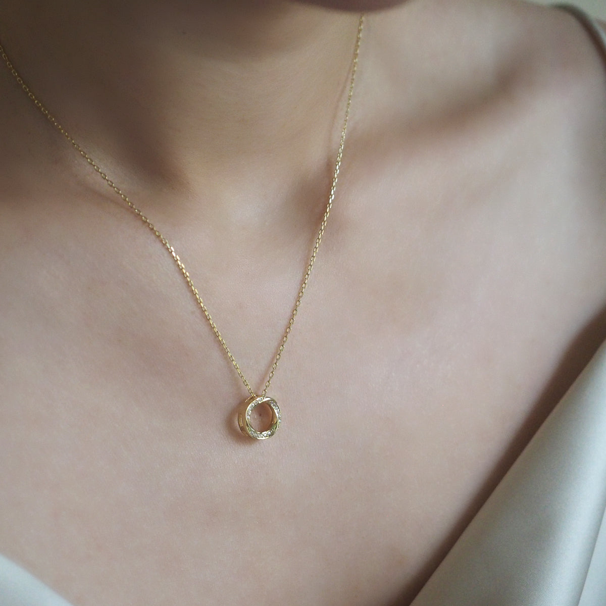 Mobius Hoop Necklace