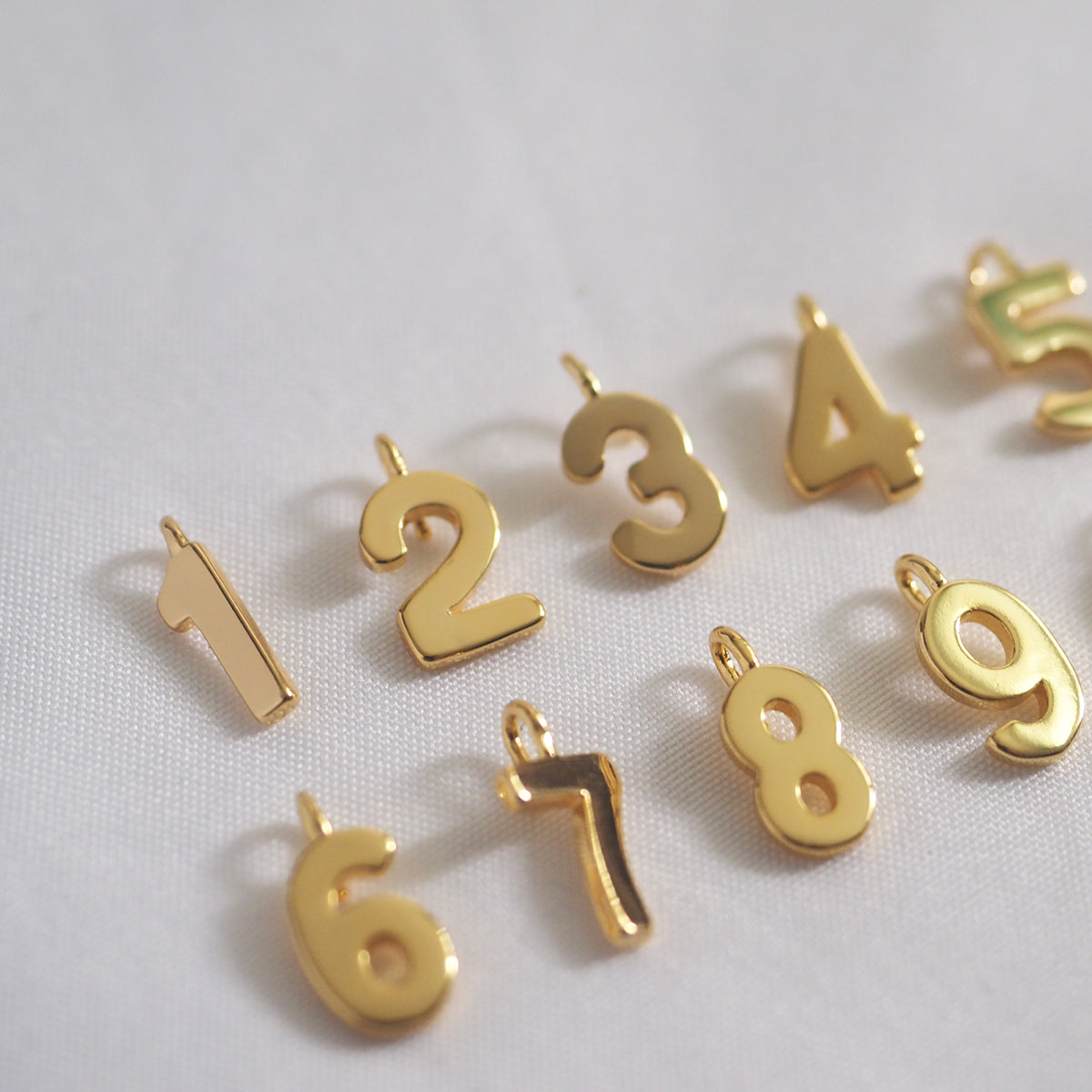 Number Pendant Charm - éclater jewellery
