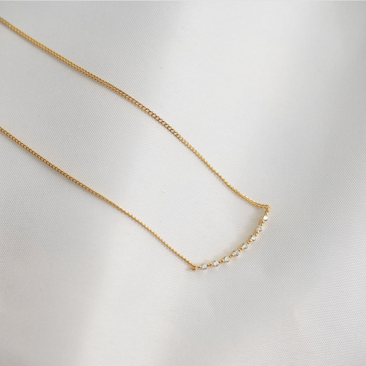 Coralie Cubic Zirconia Bar Necklace - éclater jewellery