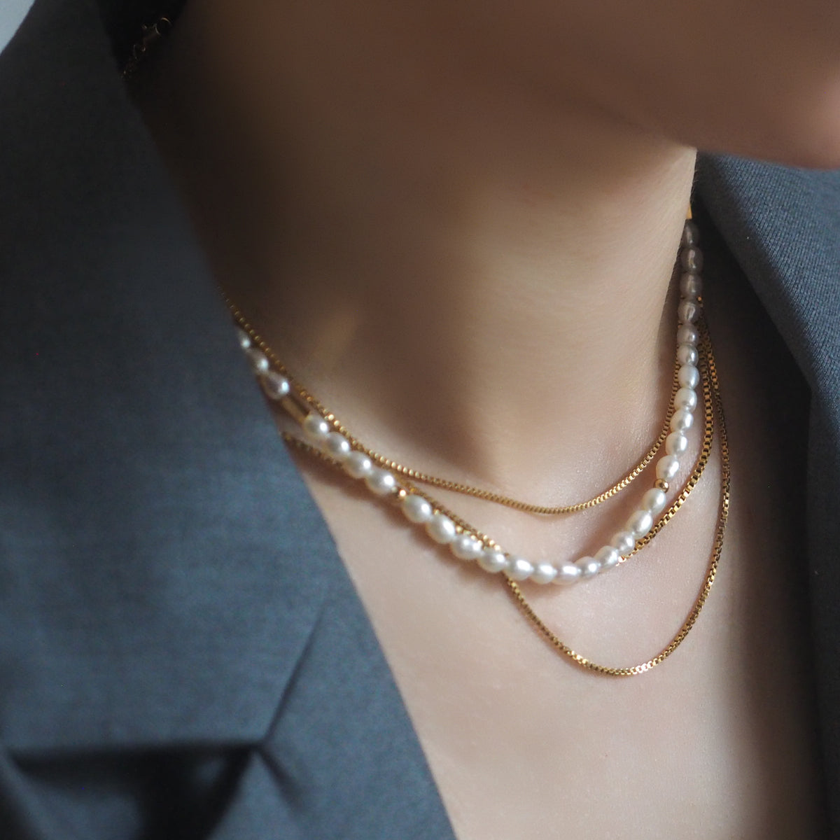 Voleta Pearls Mixed Necklace - éclater jewellery