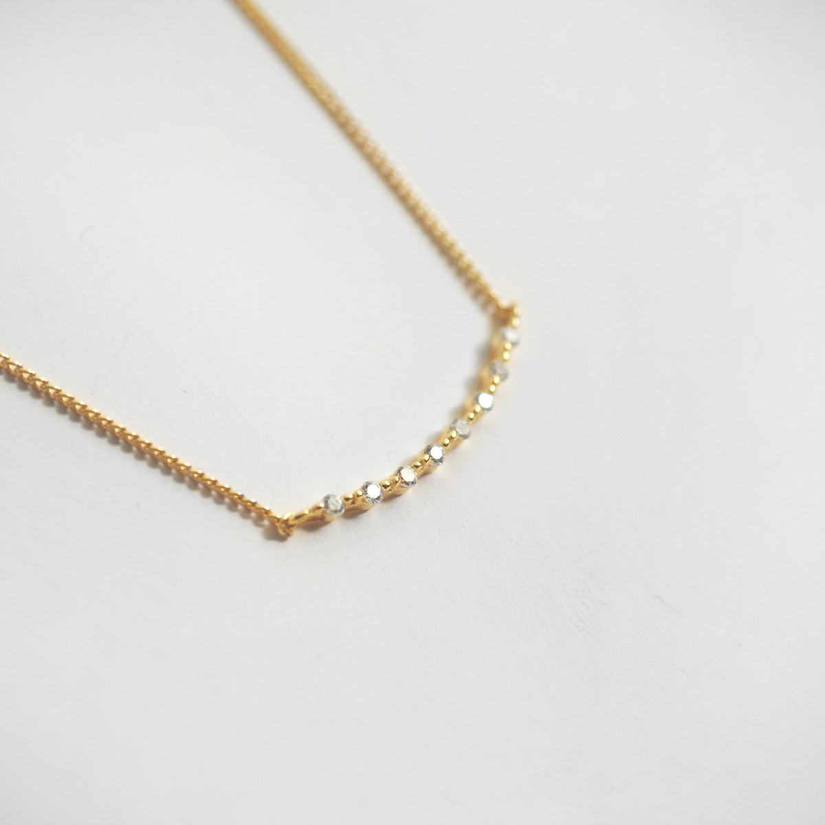 Coralie Cubic Zirconia Bar Necklace