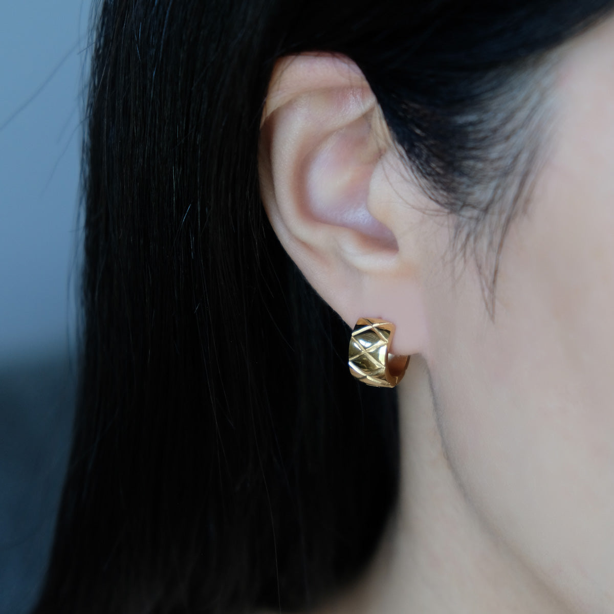 Emily Cross Hoop Earrings - éclater jewellery