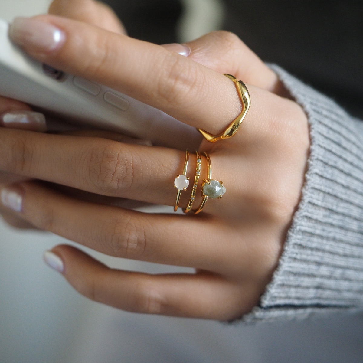 Jacqui Gemstone Ring - éclater jewellery
