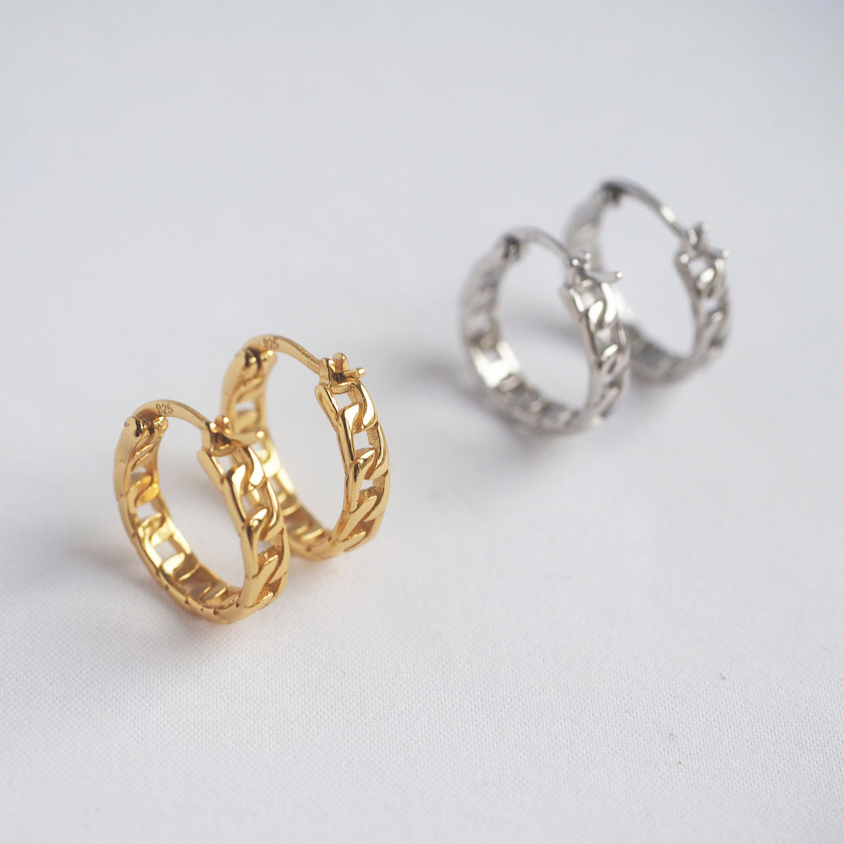 Haydee Chain Hoop Earrings