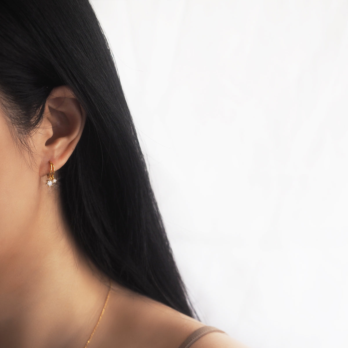 Lori Cubic Zironia Hoop Earrings - éclater jewellery