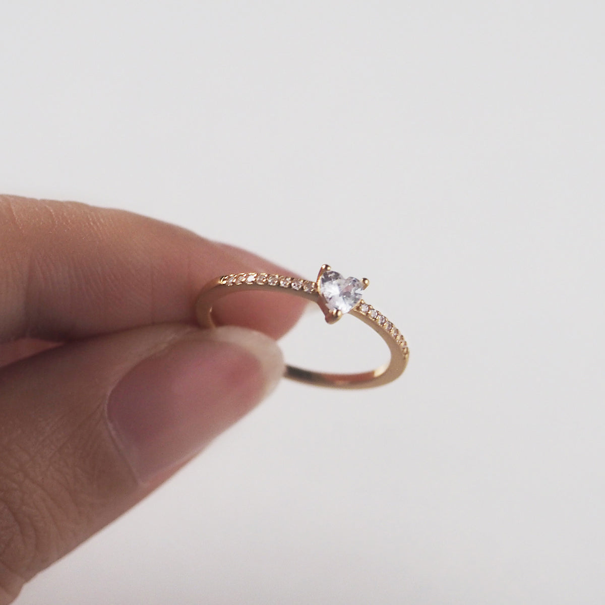 Maicy Heart Cubic Zirconia Ring - éclater jewellery