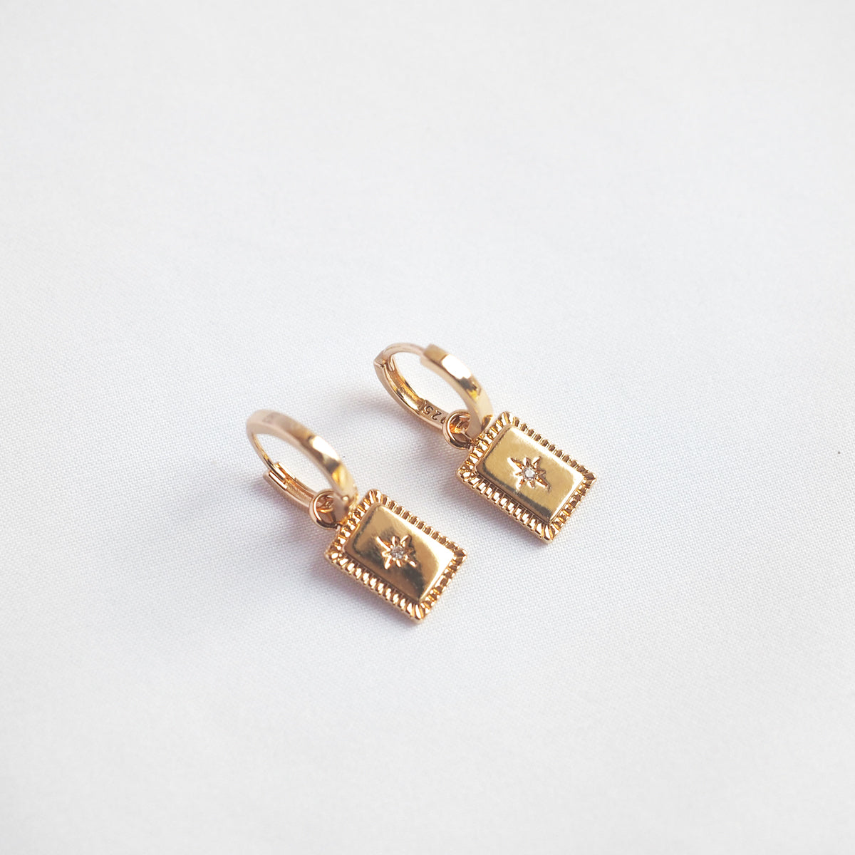 Caryl Starry Tag Earrings