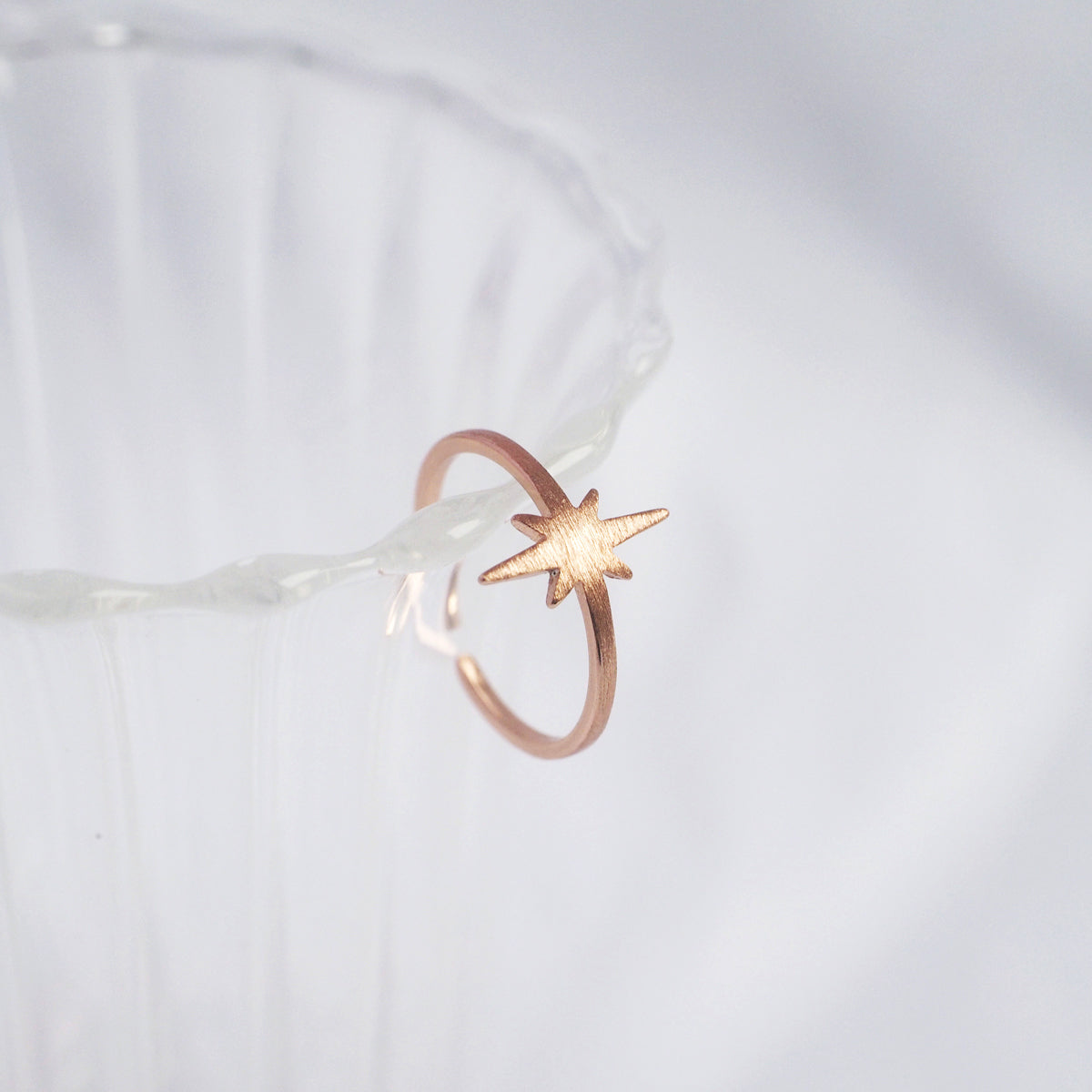 Octagram Rose Gold Ring