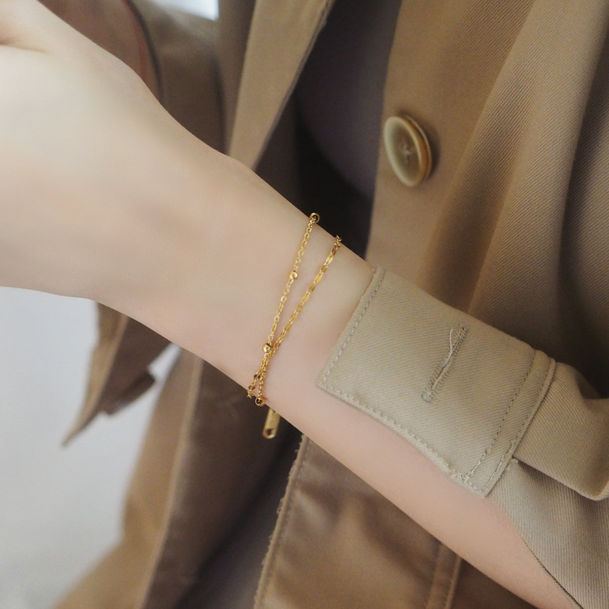 Ynez Double Chain Bracelet - éclater jewellery