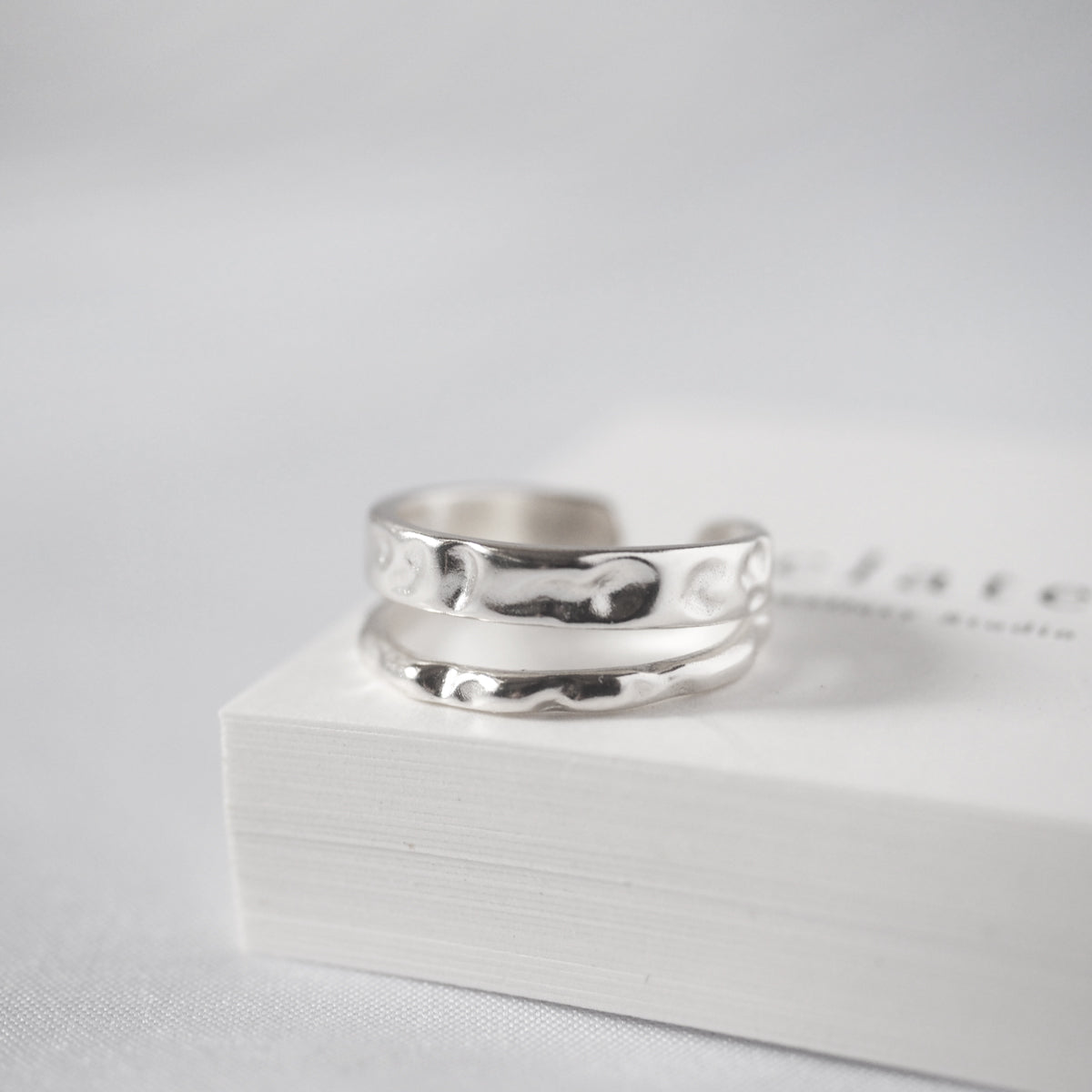 Elayne Layer Silver Ring - éclater jewellery