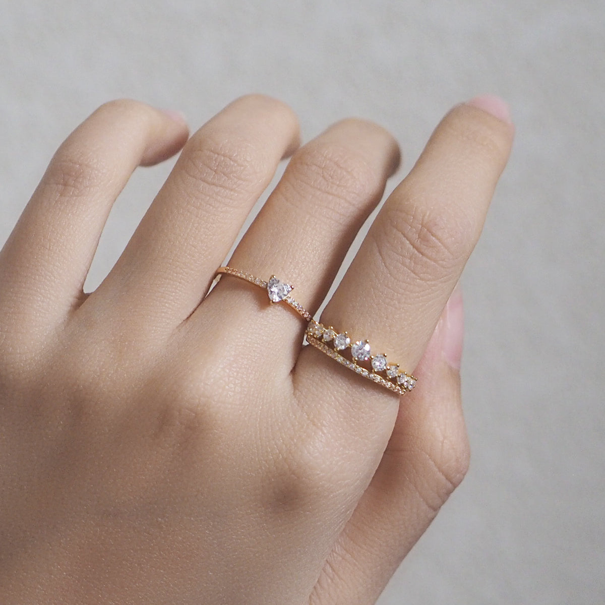 Maicy Heart Cubic Zirconia Ring - éclater jewellery